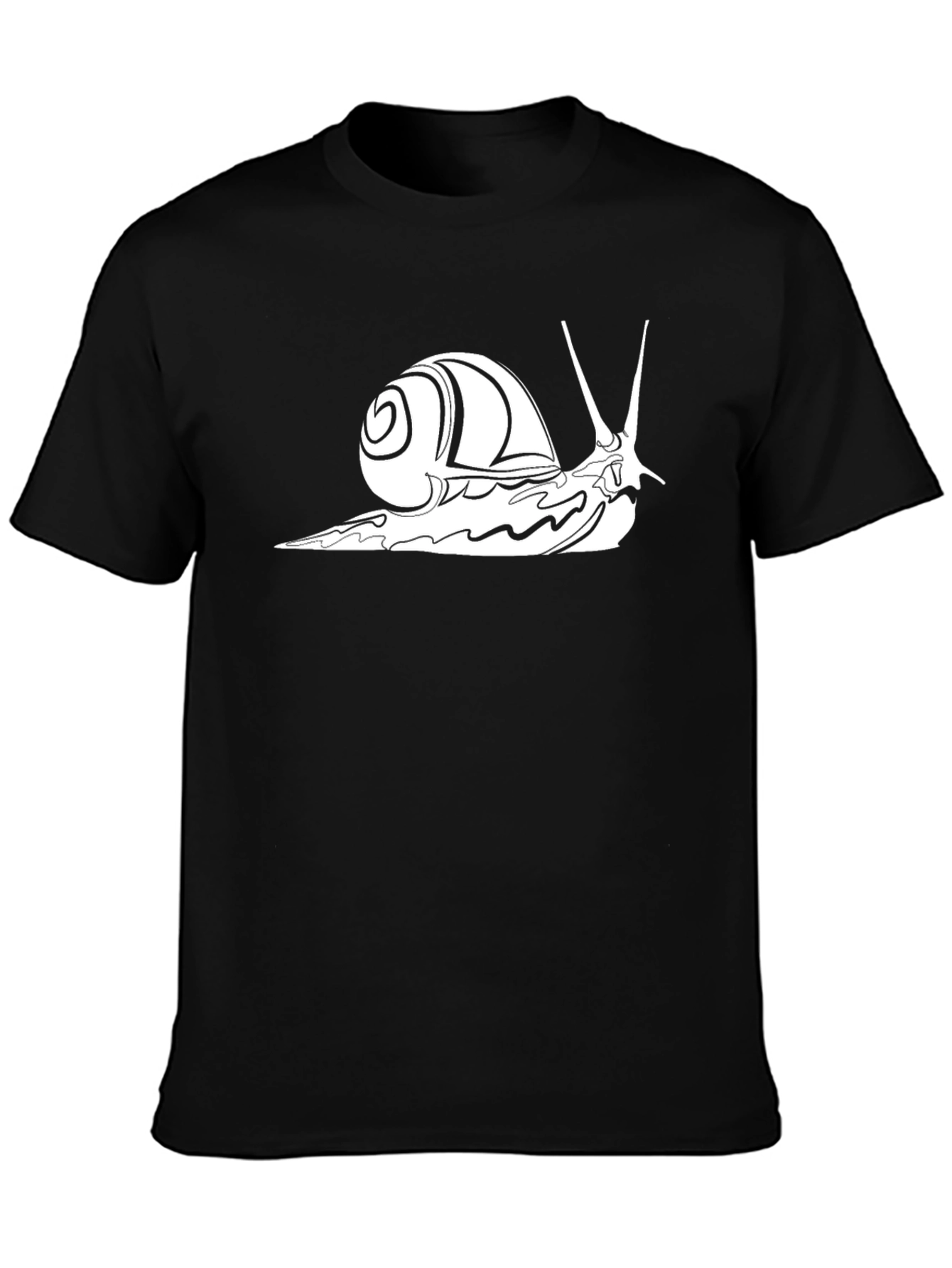 Snail Graphic Tee - Cool Black T-Shirt