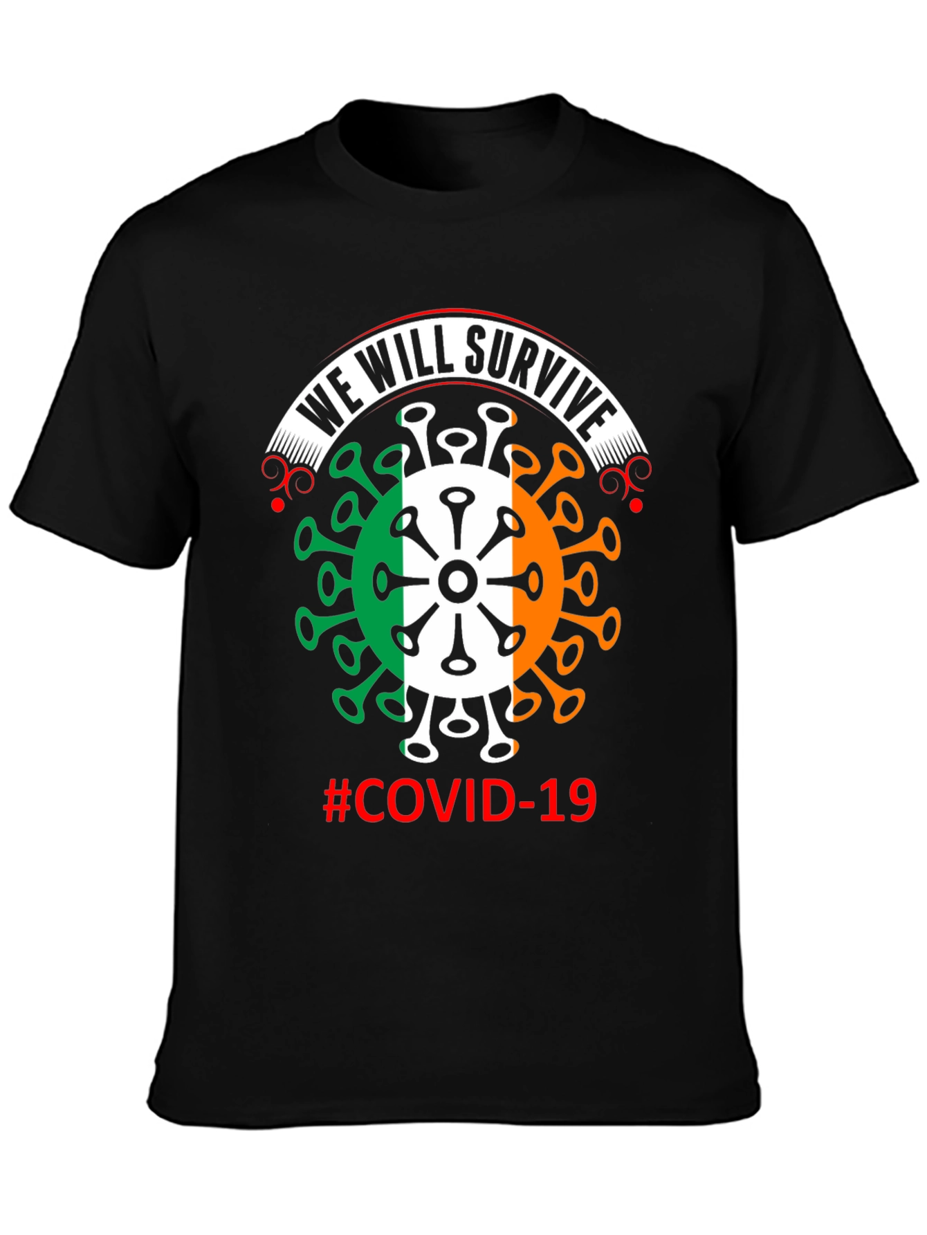 We Will Survive Covid-19 Irish Flag T-Shirt