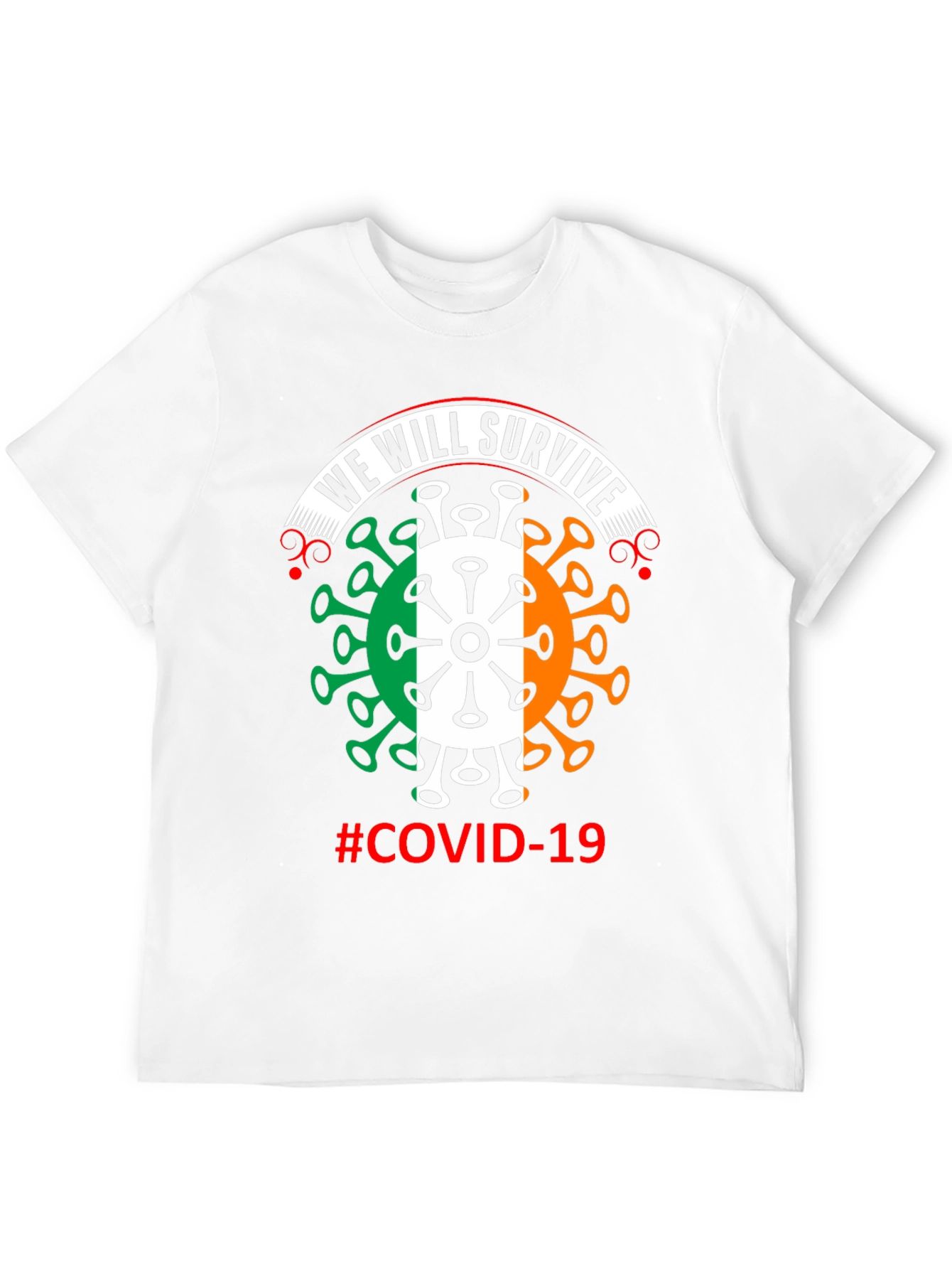 We Will Survive Covid-19 Irish Flag T-Shirt