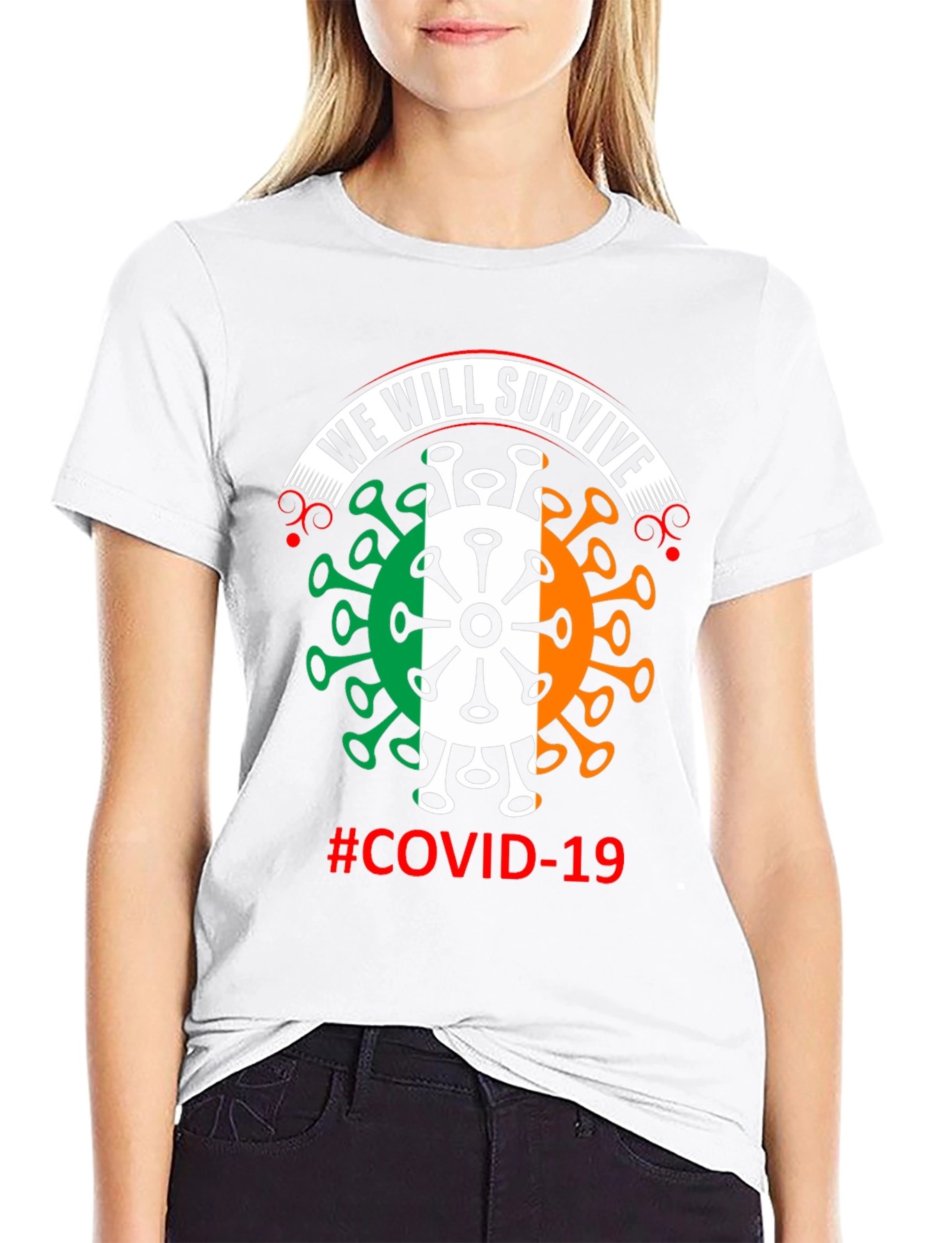 We Will Survive Covid-19 Irish Flag T-Shirt
