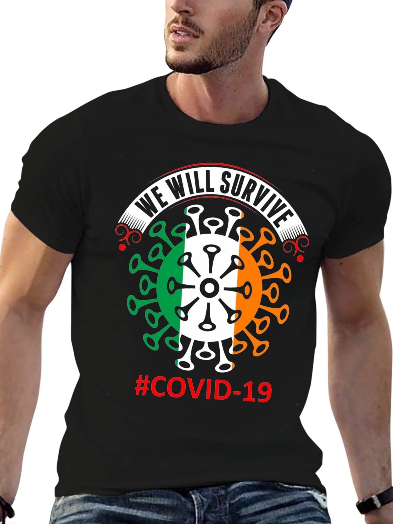 We Will Survive Covid-19 Irish Flag T-Shirt