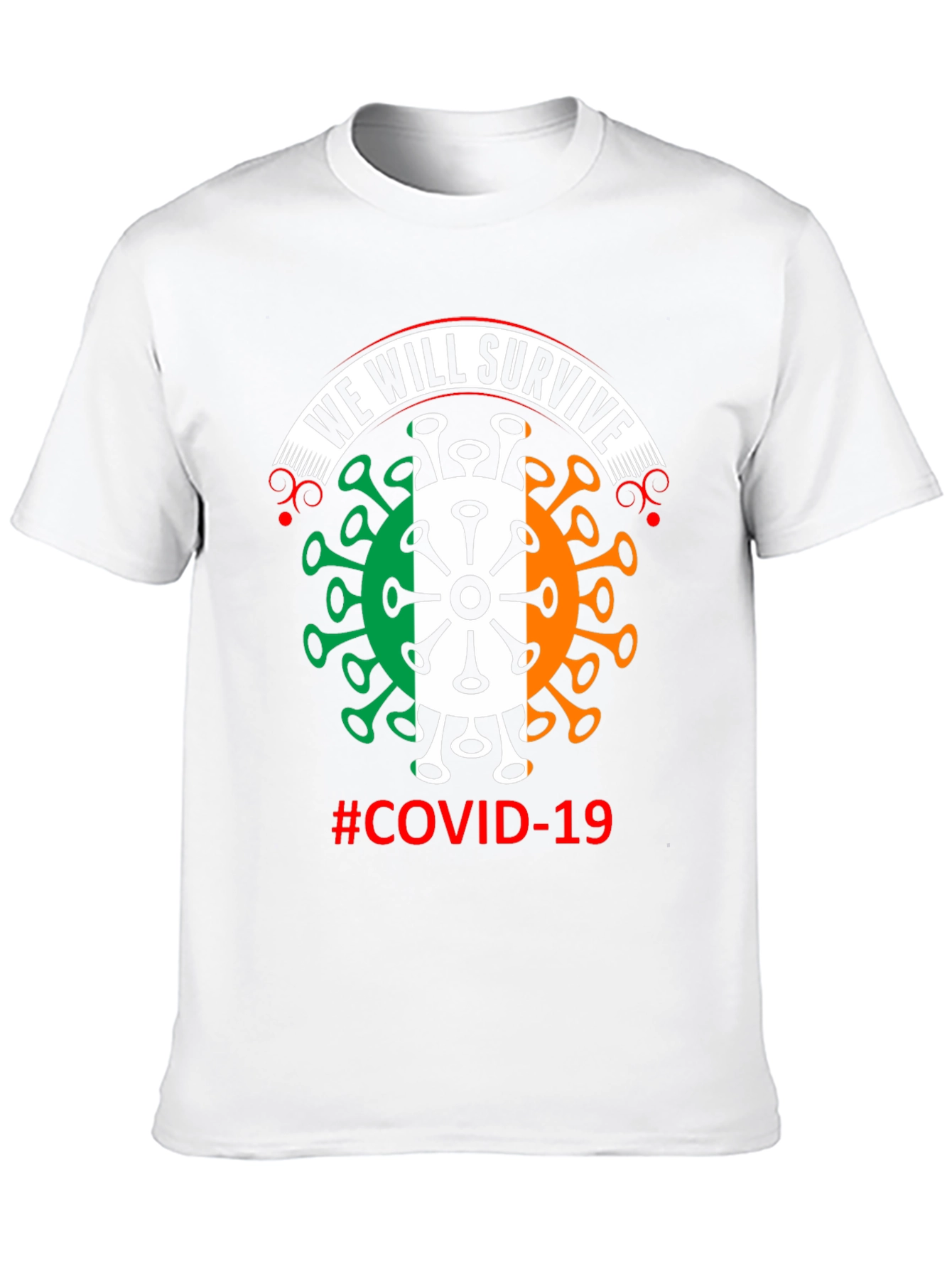 We Will Survive Covid-19 Irish Flag T-Shirt