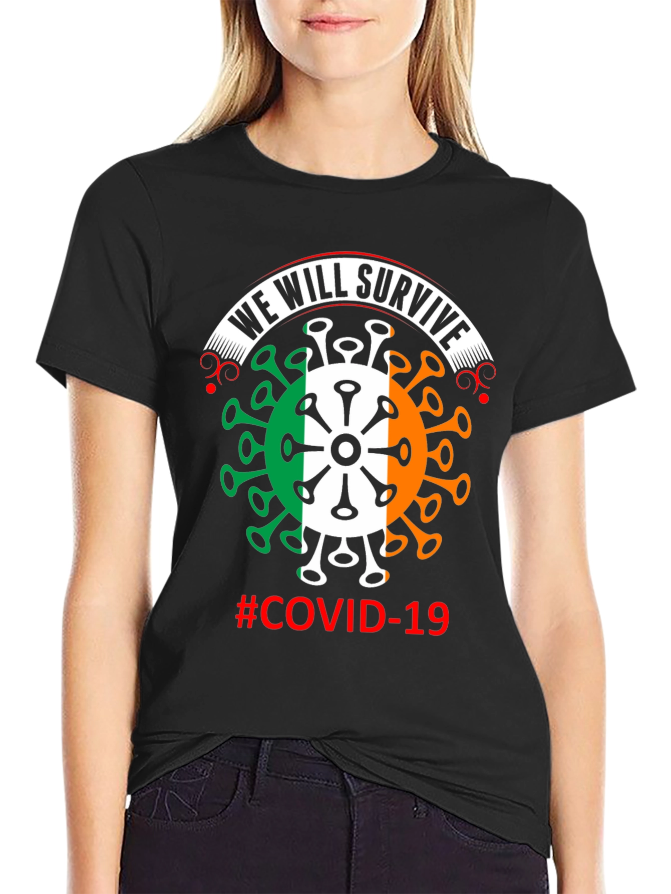 We Will Survive Covid-19 Irish Flag T-Shirt