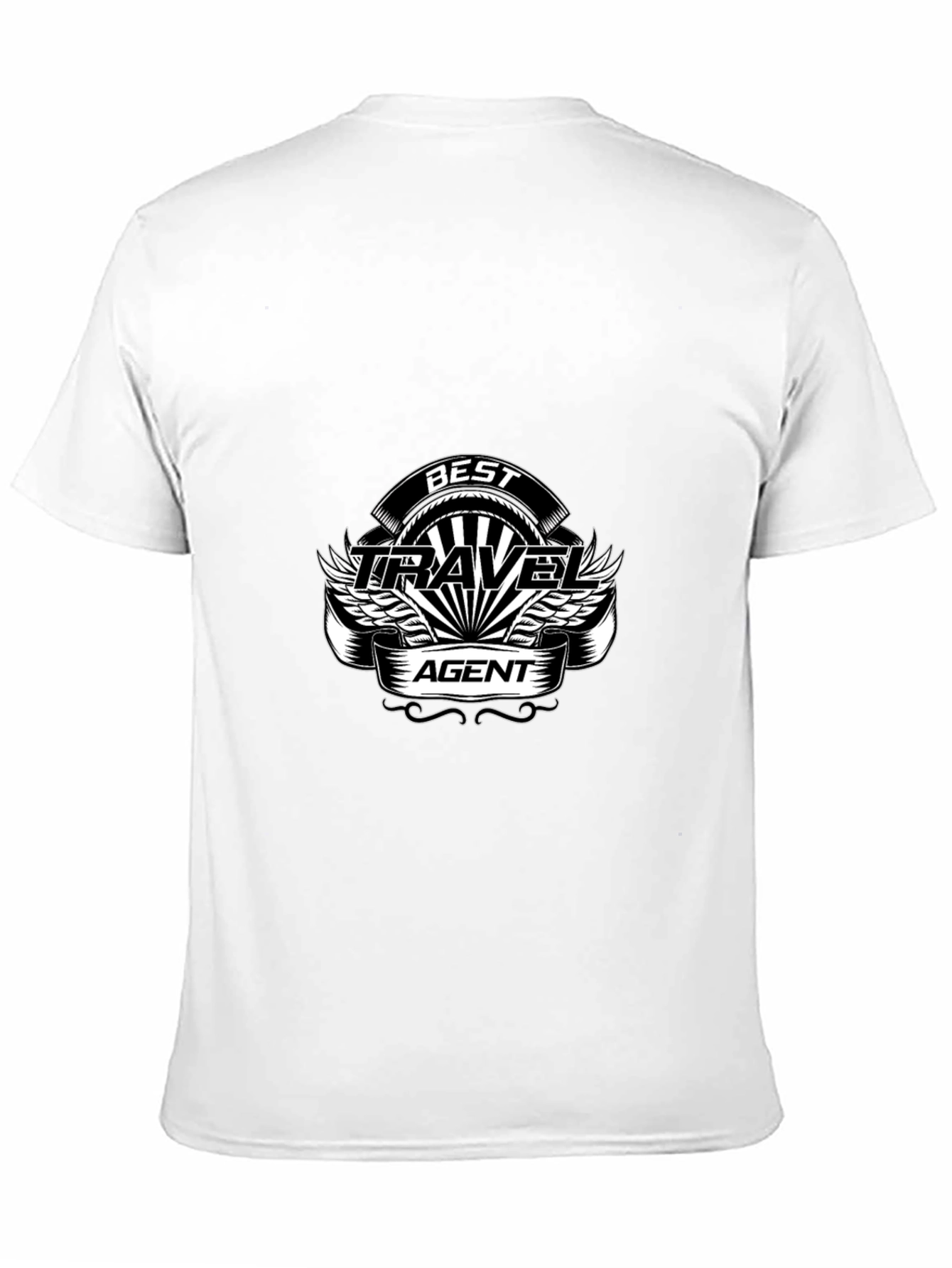 Best Travel Agent T-Shirt - Black