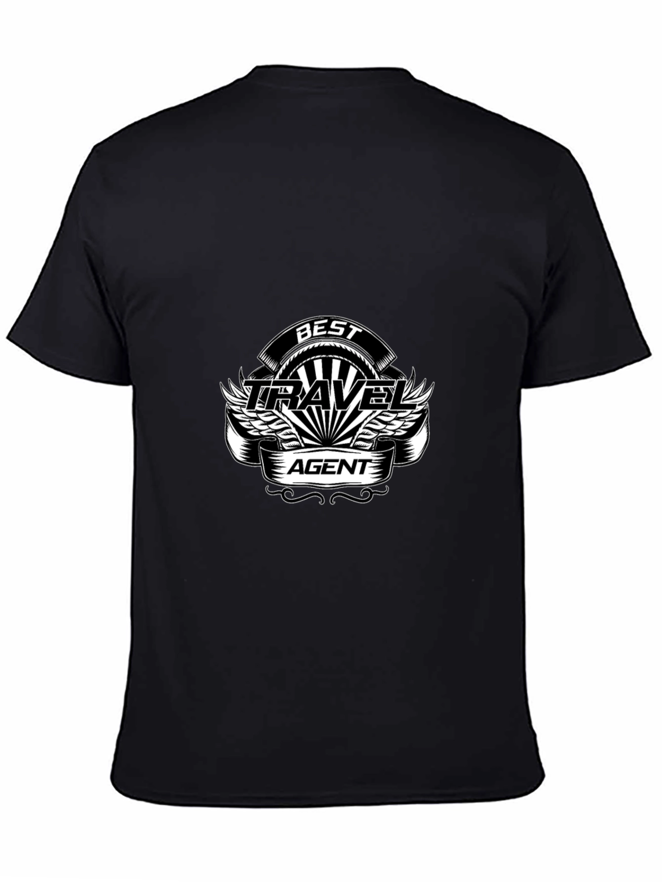 Best Travel Agent T-Shirt - Black