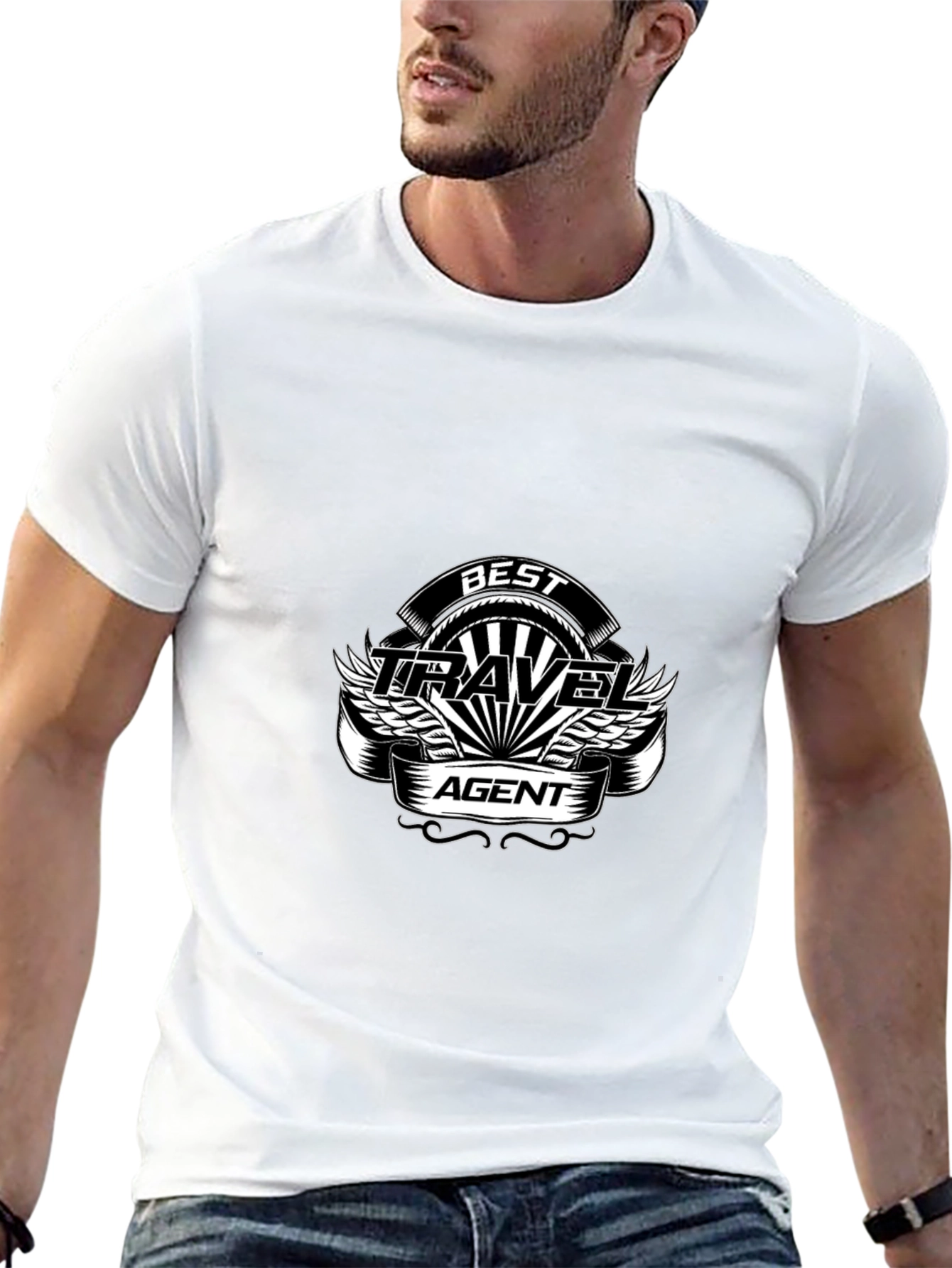 Best Travel Agent T-Shirt - Black
