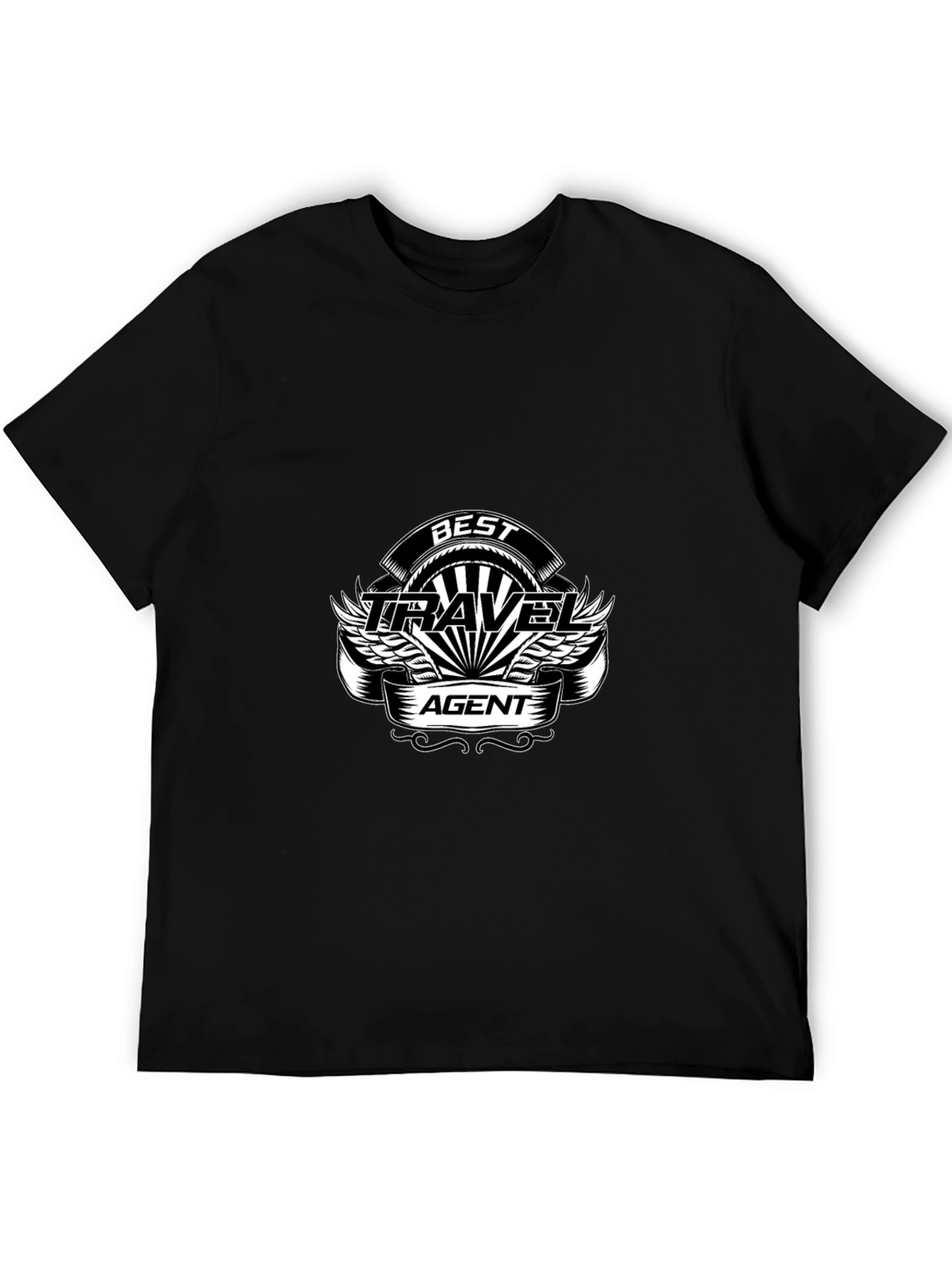 Best Travel Agent T-Shirt - Black
