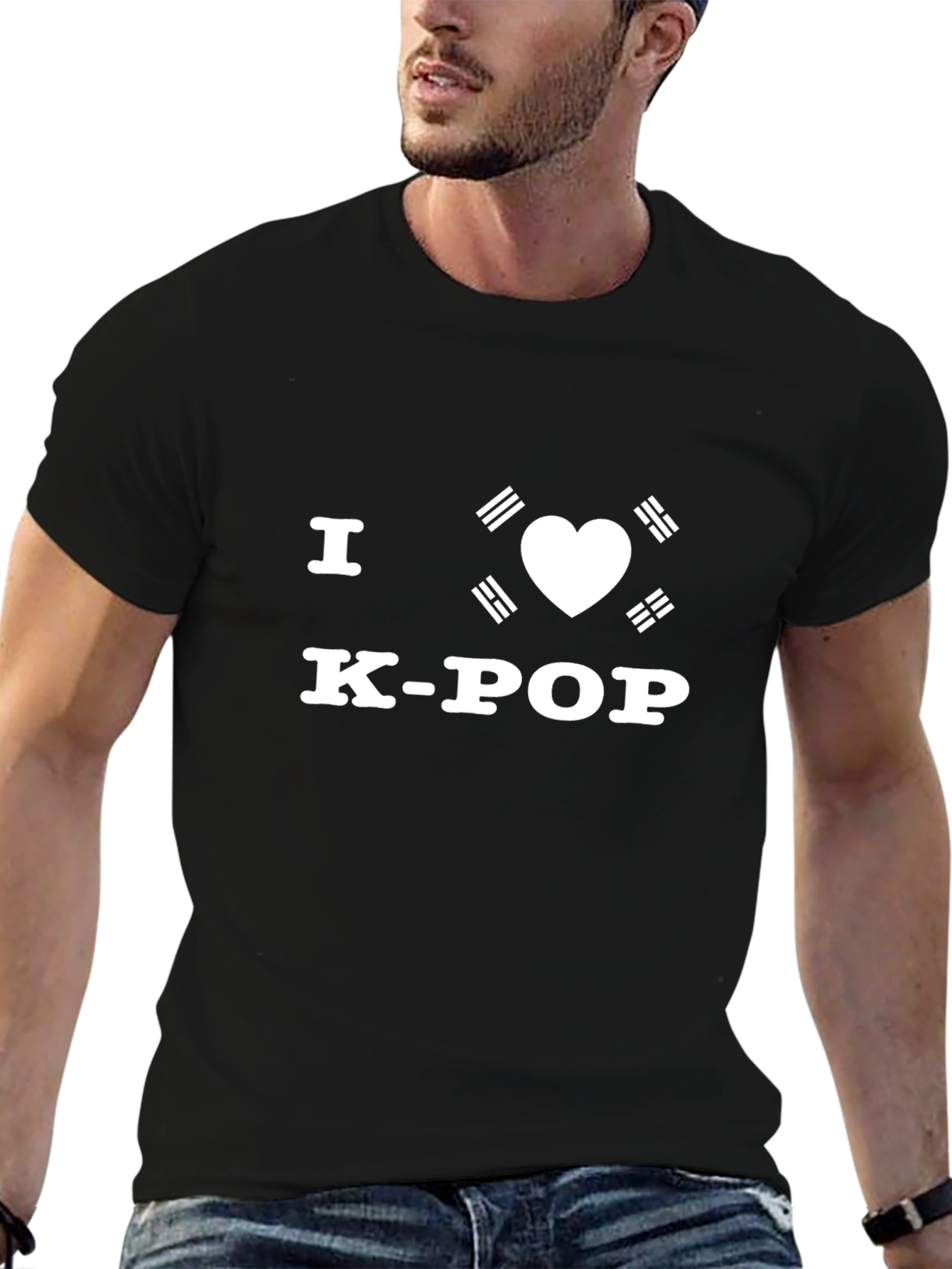 I Heart K-Pop T-Shirt - Black Cotton Tee