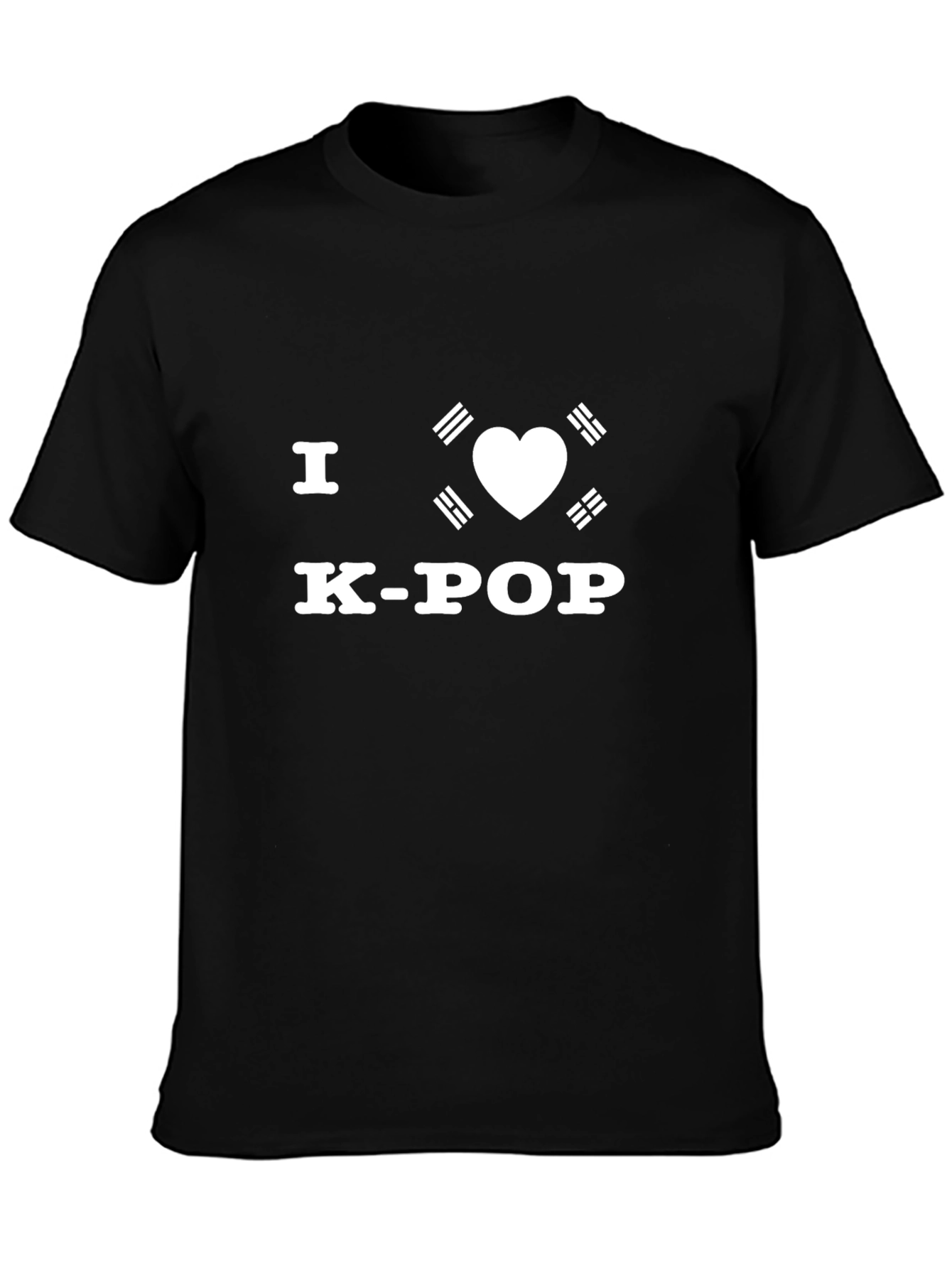 I Heart K-Pop T-Shirt - Black Cotton Tee