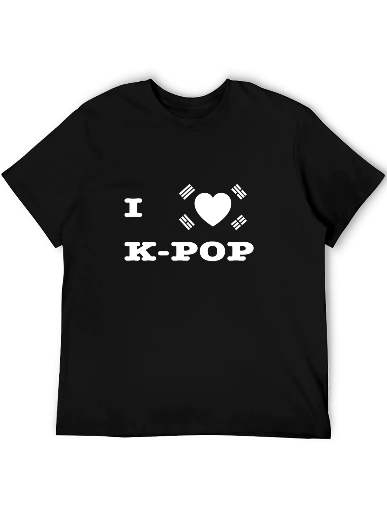 I Heart K-Pop T-Shirt - Black Cotton Tee