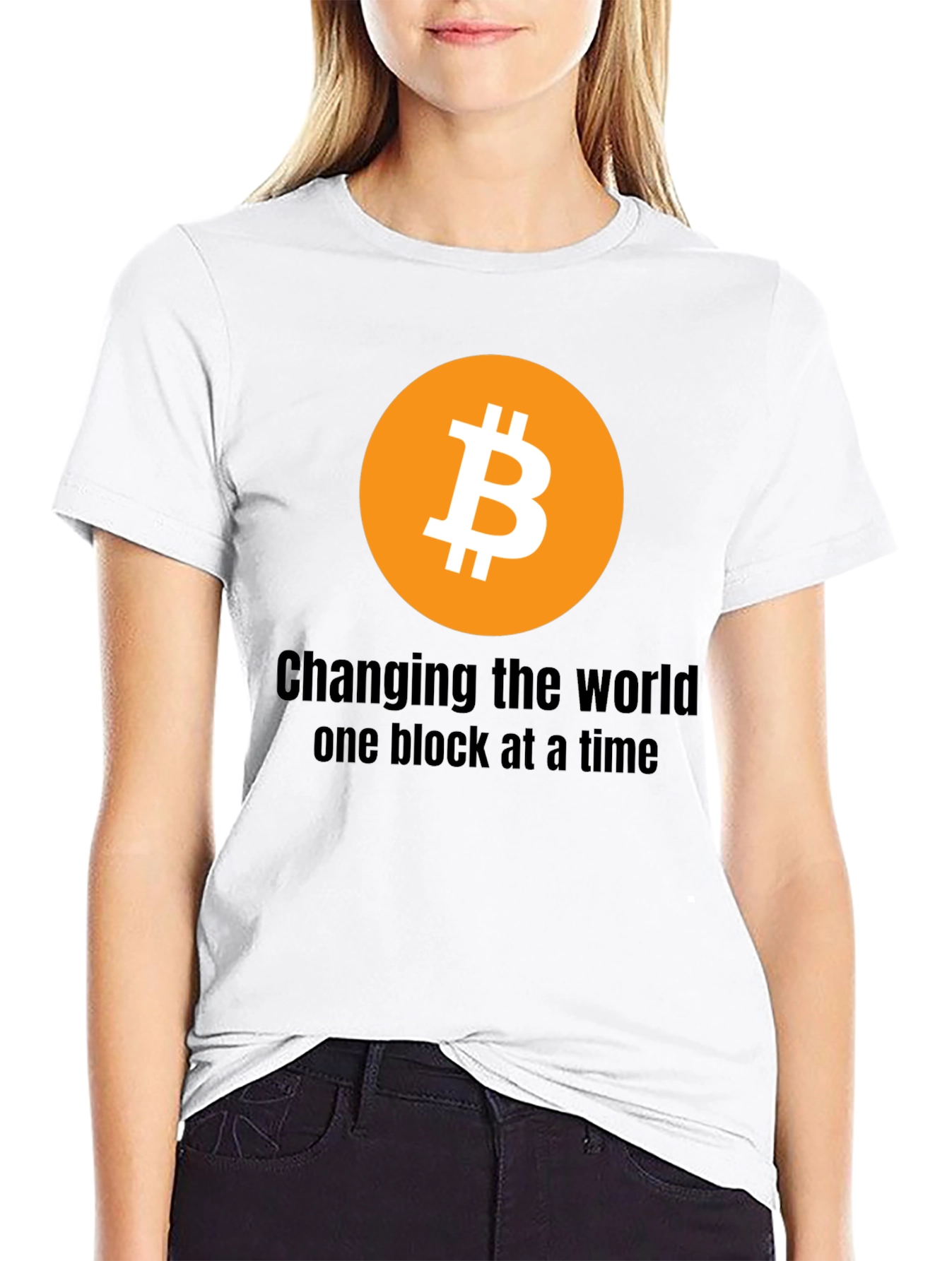 Bitcoin Crypto T-Shirt: Changing the World