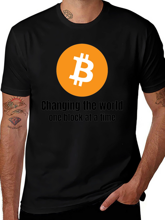 Bitcoin Crypto T-Shirt: Changing the World