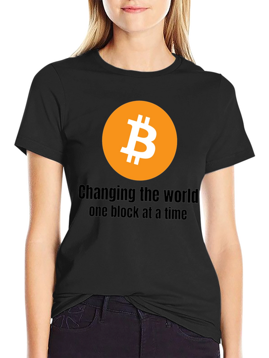 Bitcoin Crypto T-Shirt: Changing the World