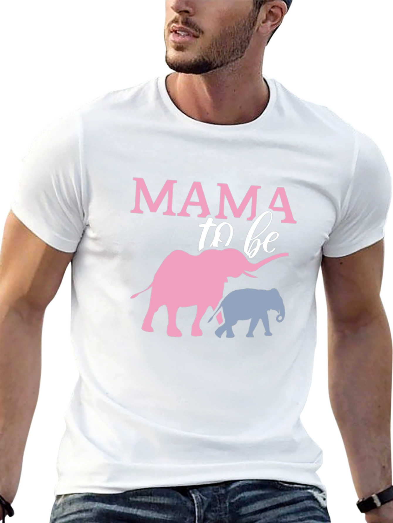 Mama To Be Elephant T-Shirt - Baby Shower Tee