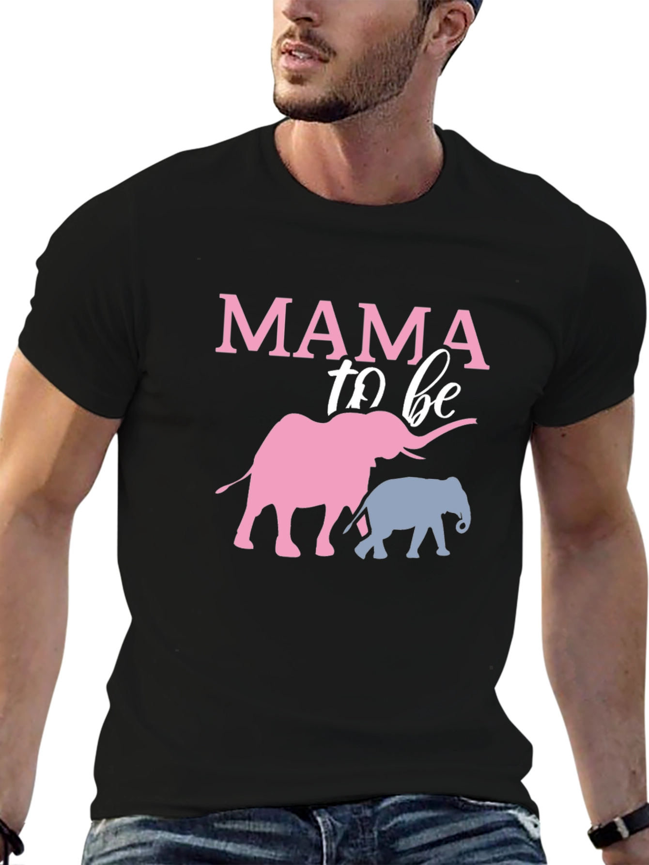 Mama To Be Elephant T-Shirt - Baby Shower Tee