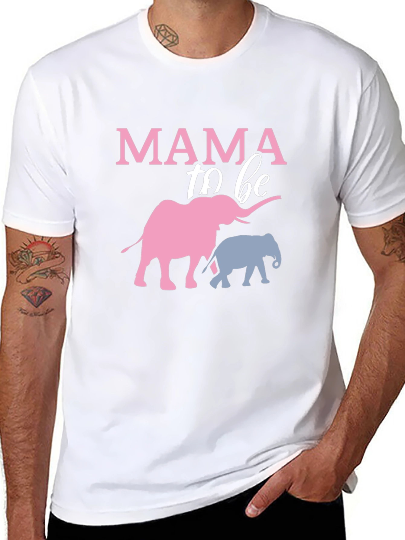 Mama To Be Elephant T-Shirt - Baby Shower Tee