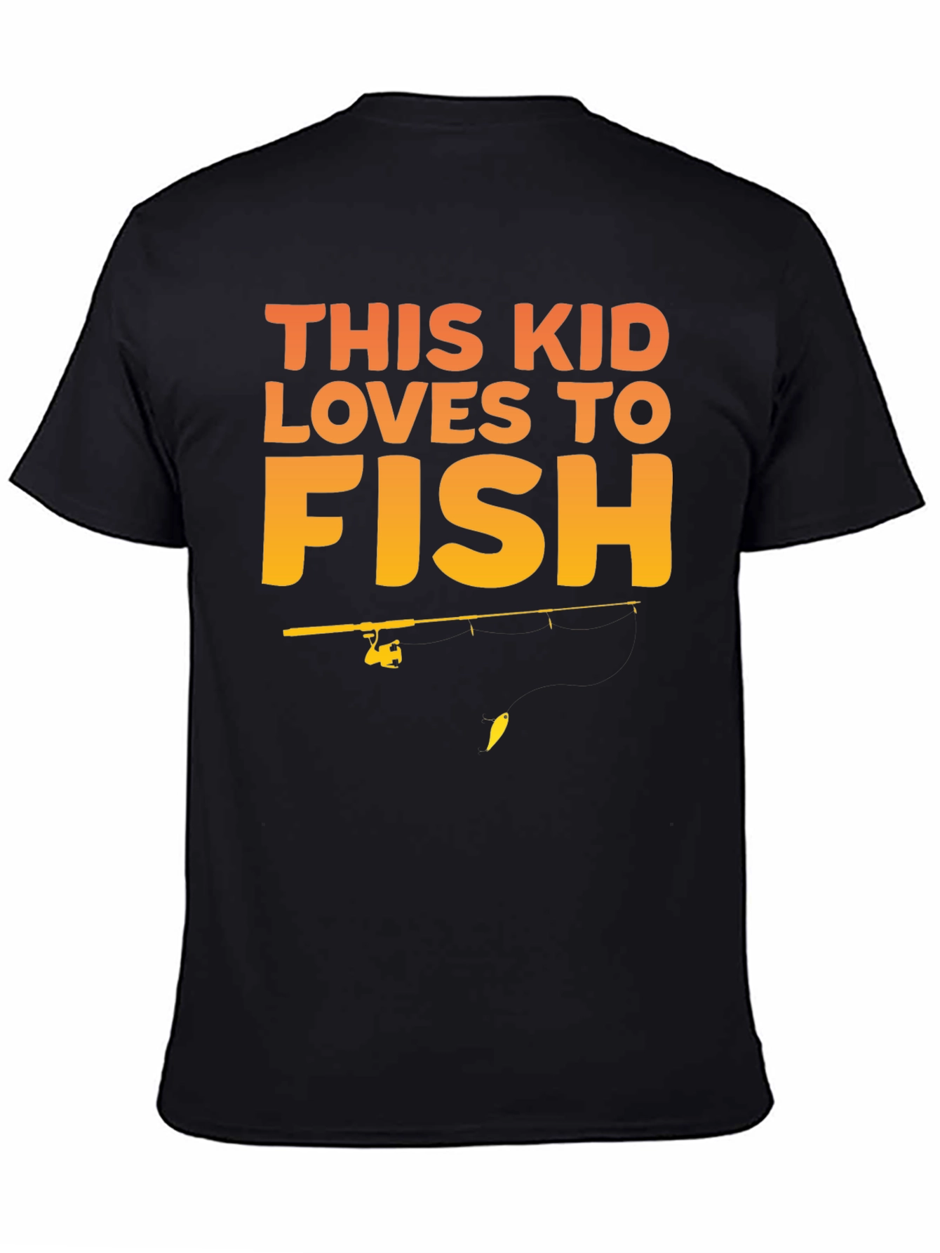 This Kid Loves to Fish Graphic Tee