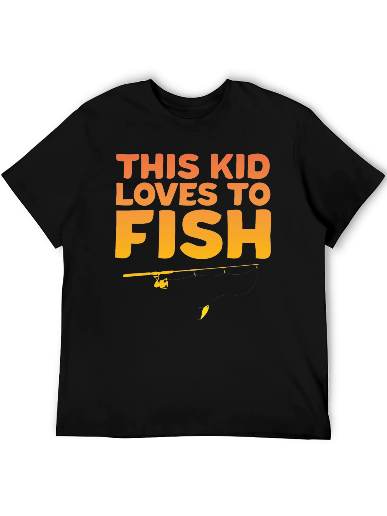 This Kid Loves to Fish Graphic Tee