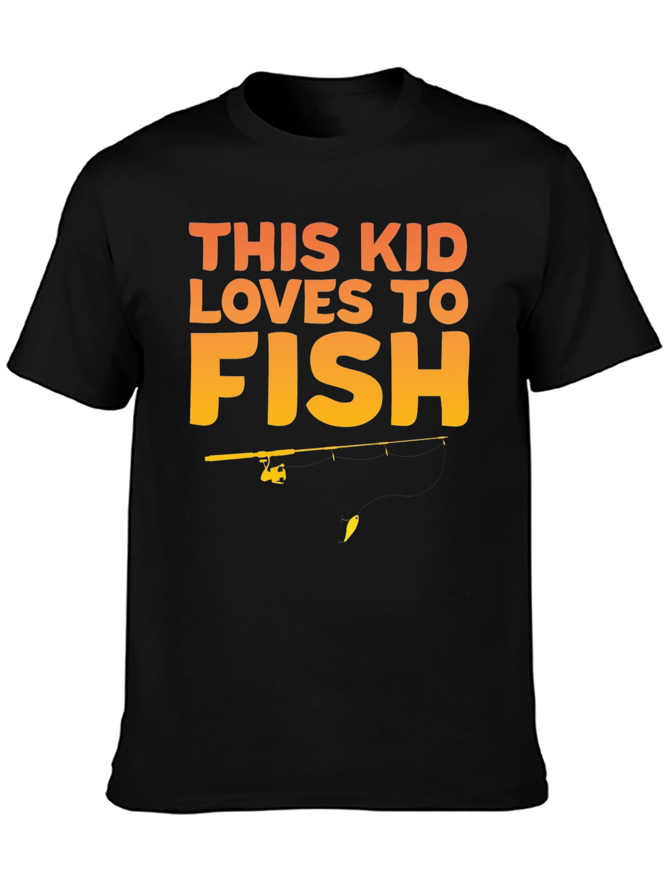 This Kid Loves to Fish Graphic Tee