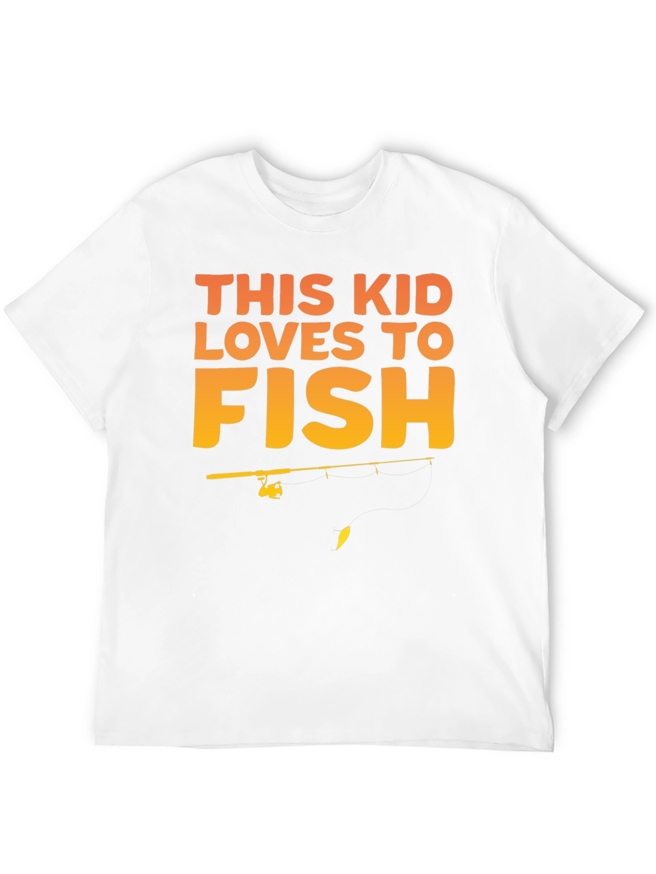 This Kid Loves to Fish Graphic Tee