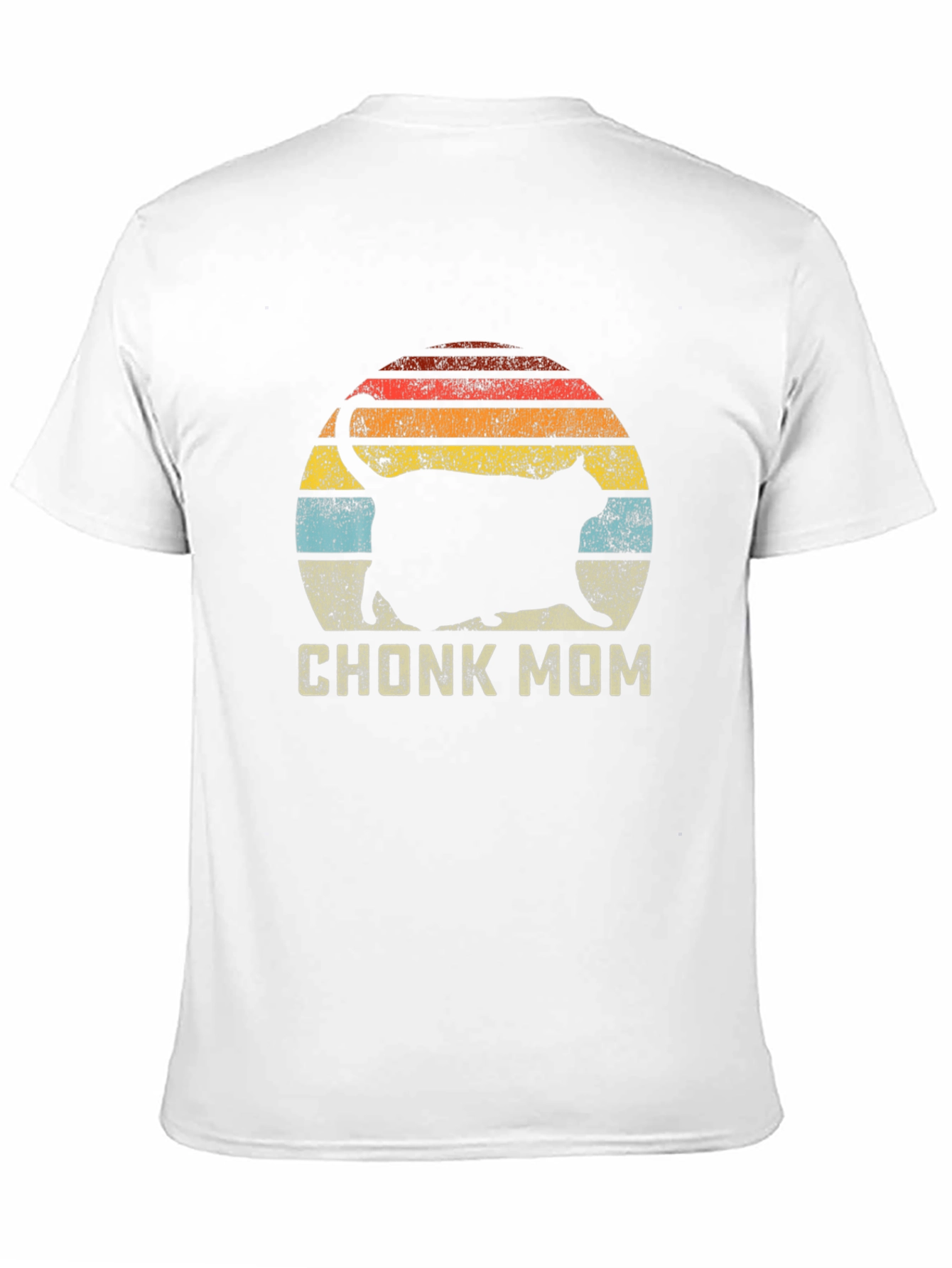 Chonk Mom Cat T-Shirt - Retro Style