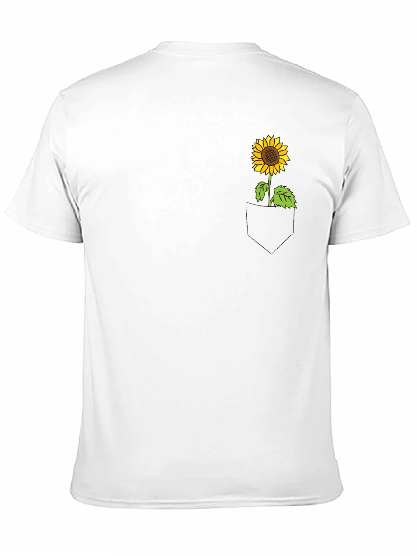 Sunflower Pocket Tee - Black Cotton Casual Wear