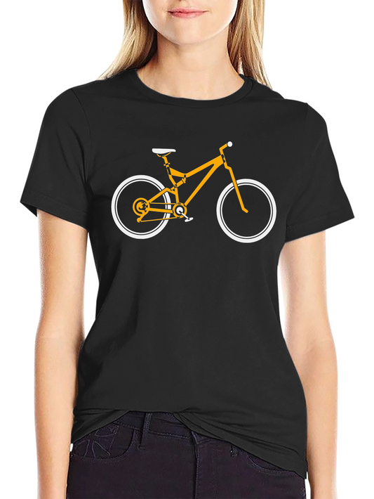 Bike Graphic Tee - Black Cotton T-Shirt for Cycling Lovers