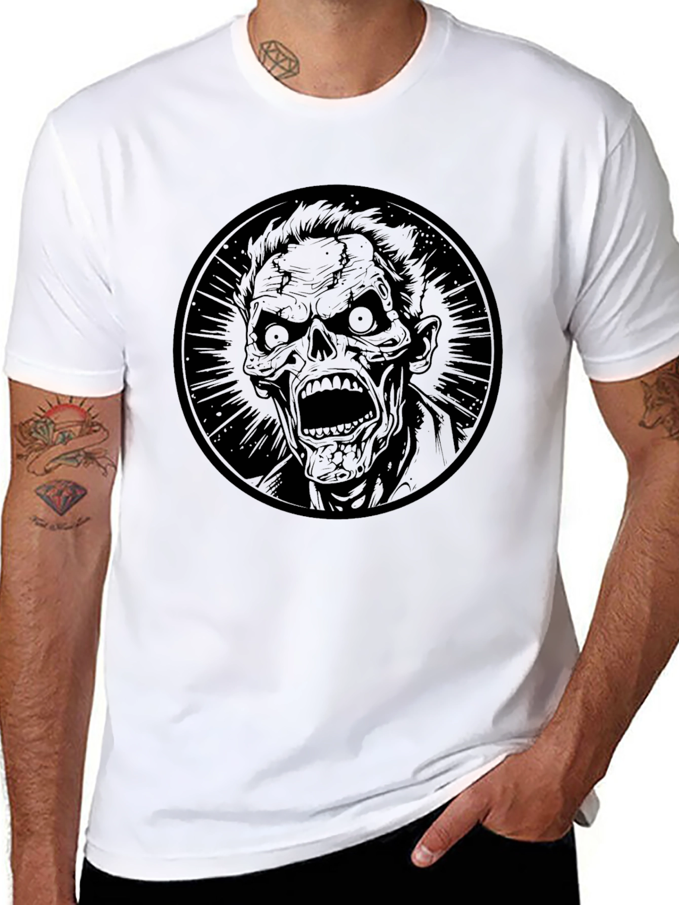 Zombie Graphic T-Shirt - Horror Style