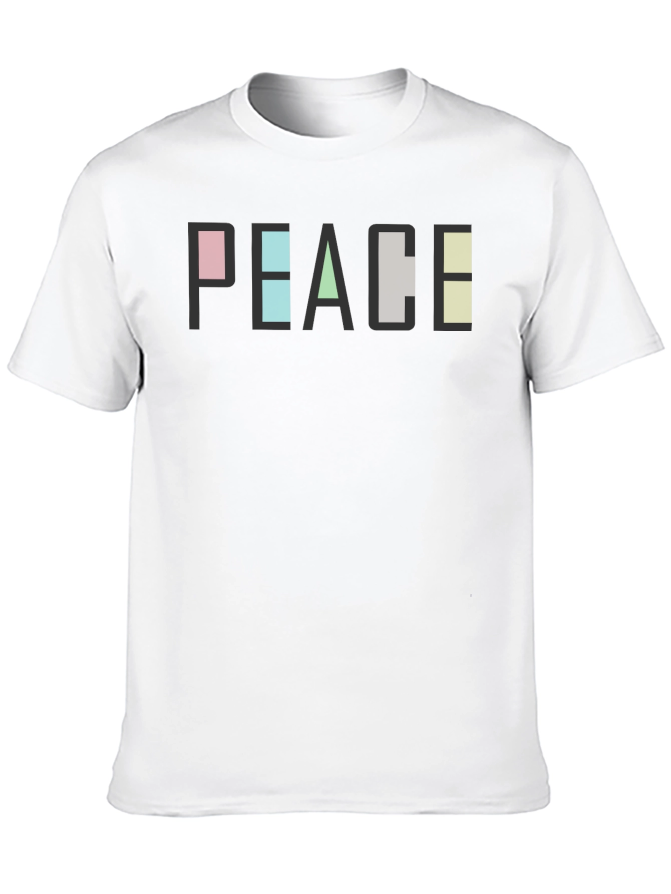 Peace Graphic Print Tee - Modern Casual T-Shirt