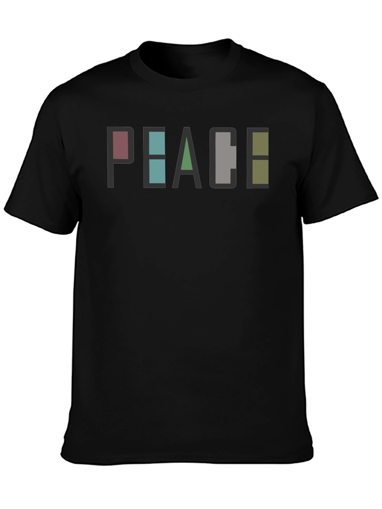 Peace Graphic Print Tee - Modern Casual T-Shirt