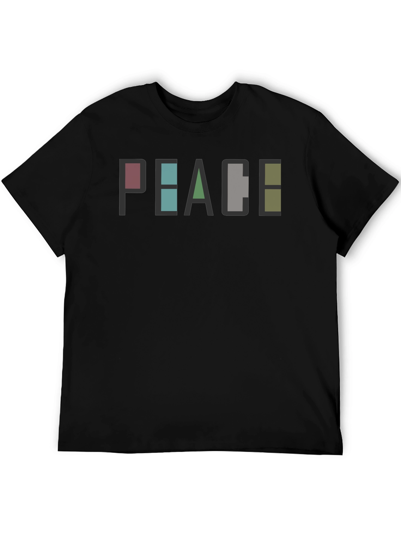 Peace Graphic Print Tee - Modern Casual T-Shirt