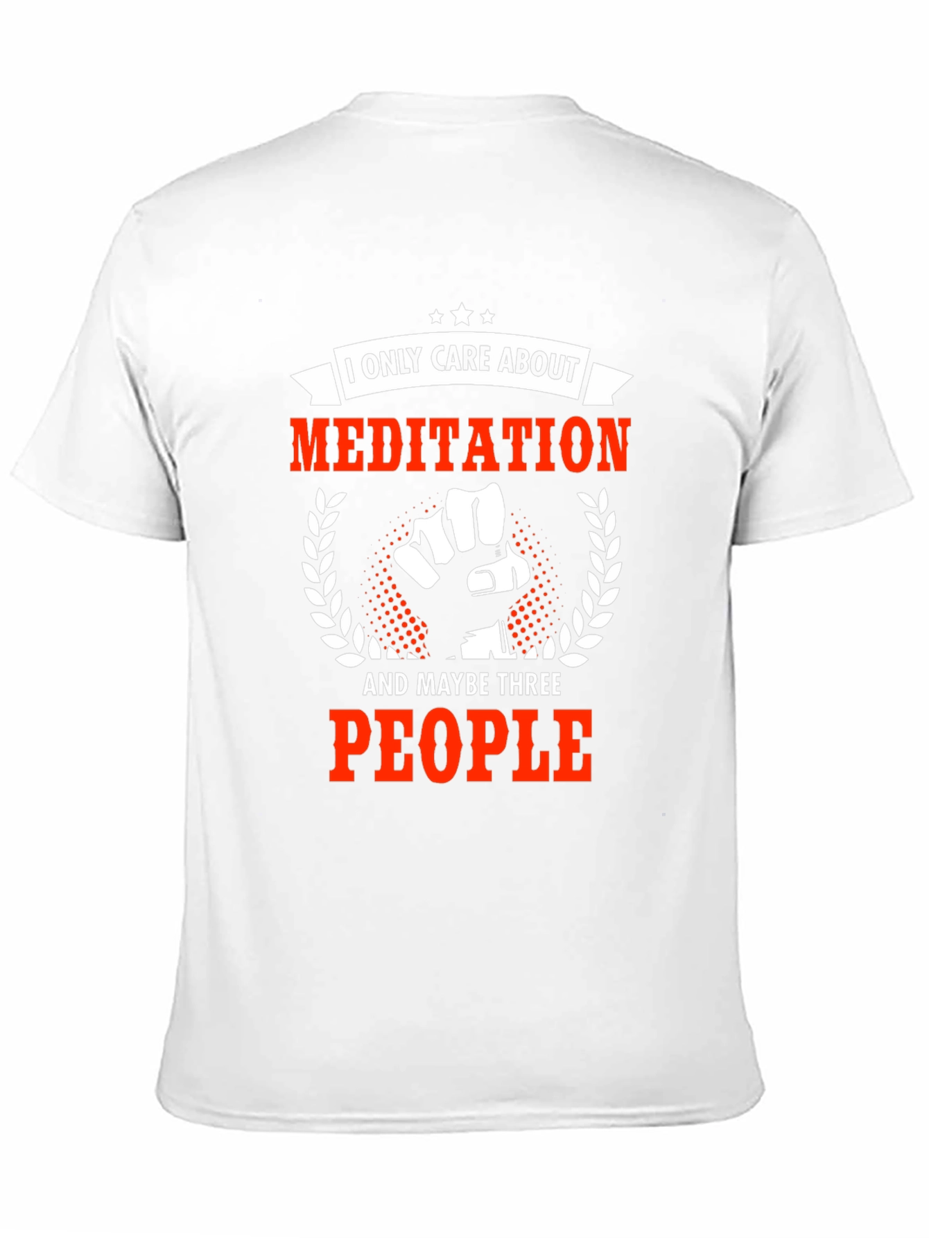Meditation & 3 People Black Graphic Tee