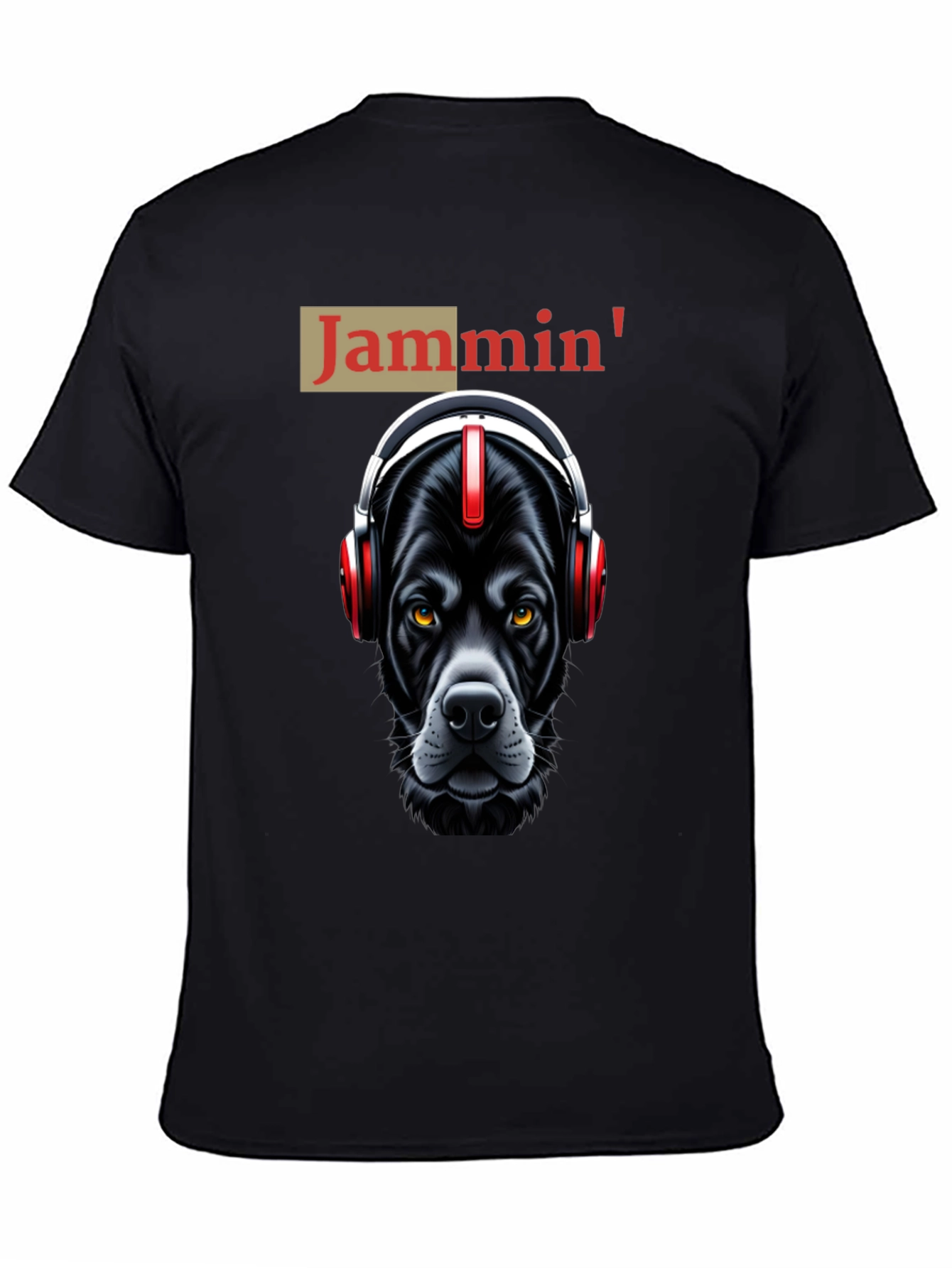 Jammin Dog T-Shirt: Cool Canine with Headphones