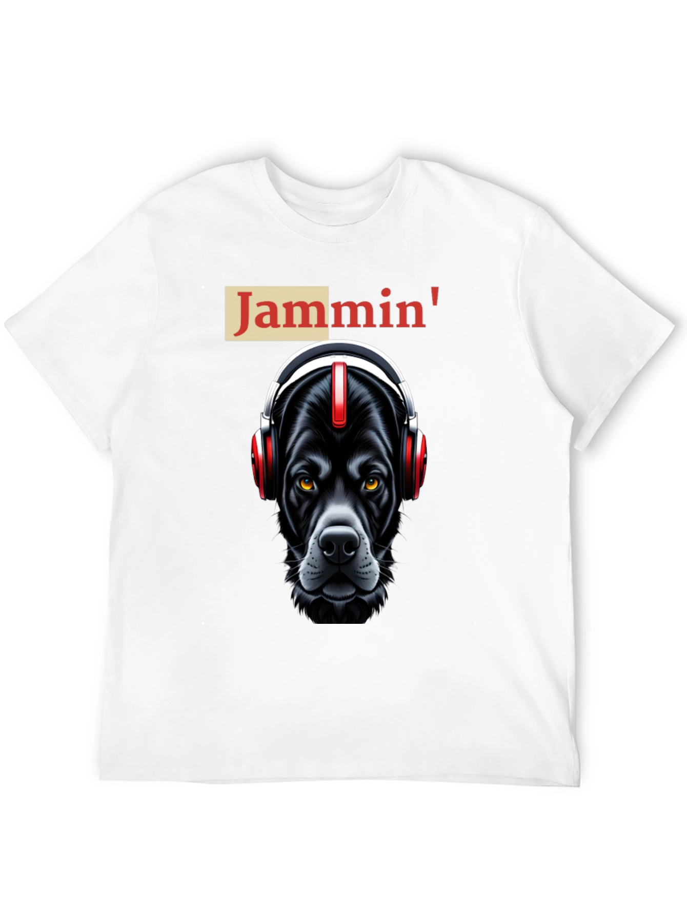 Jammin Dog T-Shirt: Cool Canine with Headphones