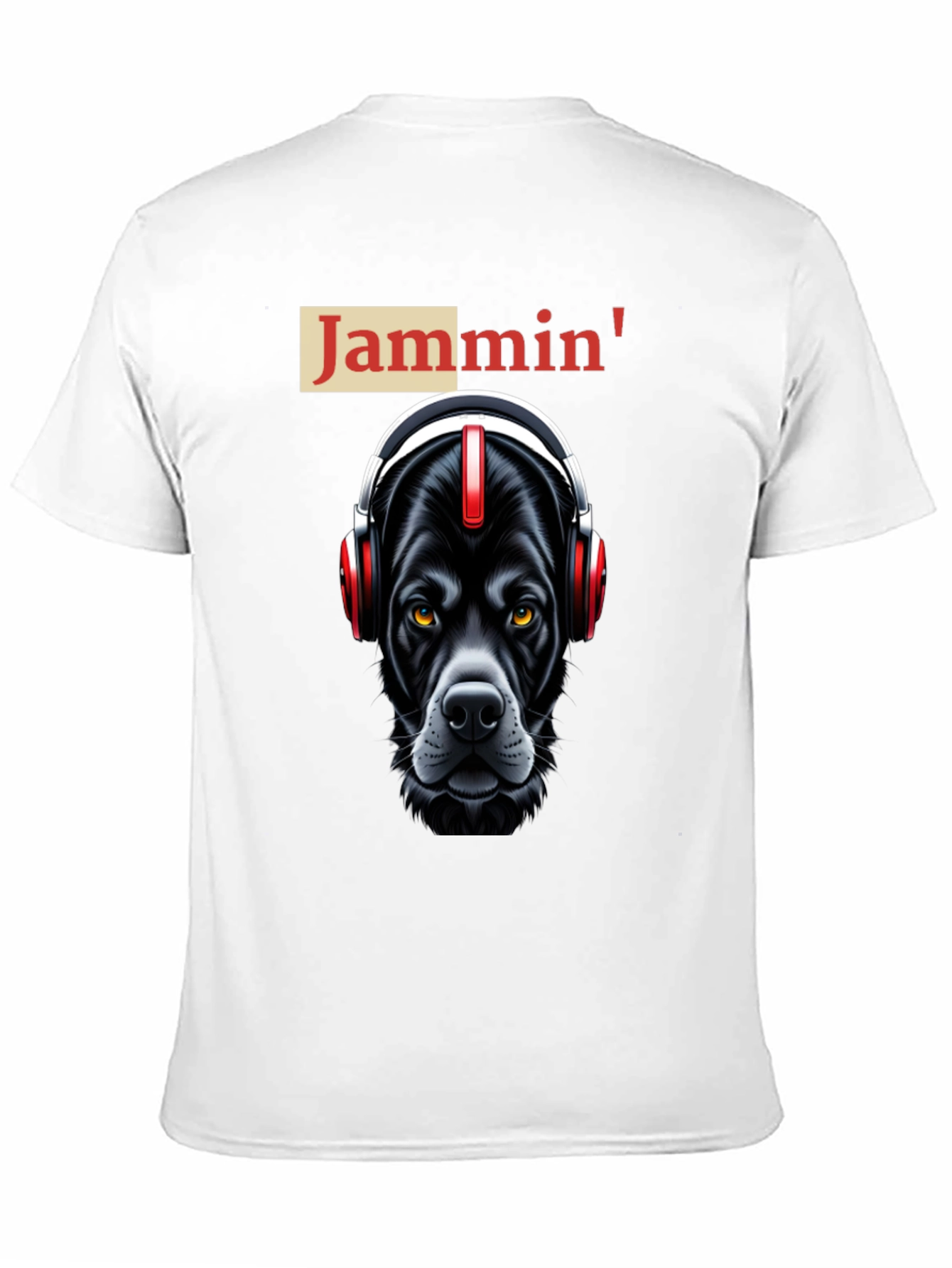 Jammin Dog T-Shirt: Cool Canine with Headphones