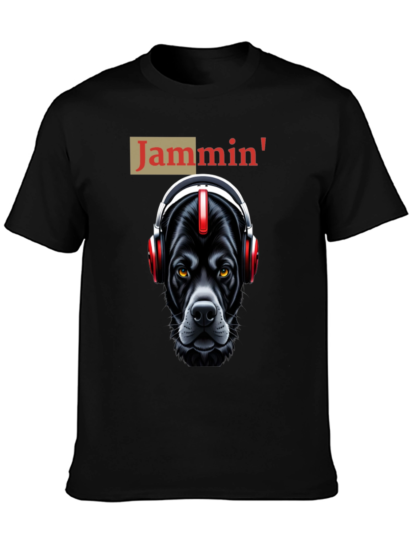 Jammin Dog T-Shirt: Cool Canine with Headphones