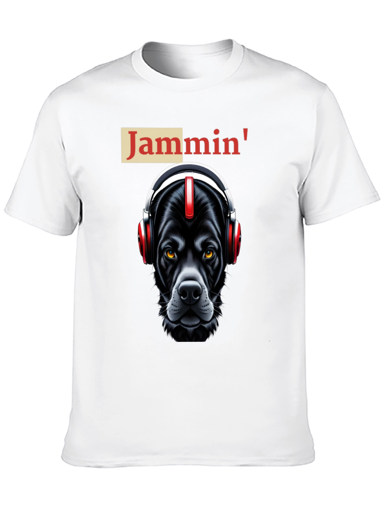 Jammin Dog T-Shirt: Cool Canine with Headphones