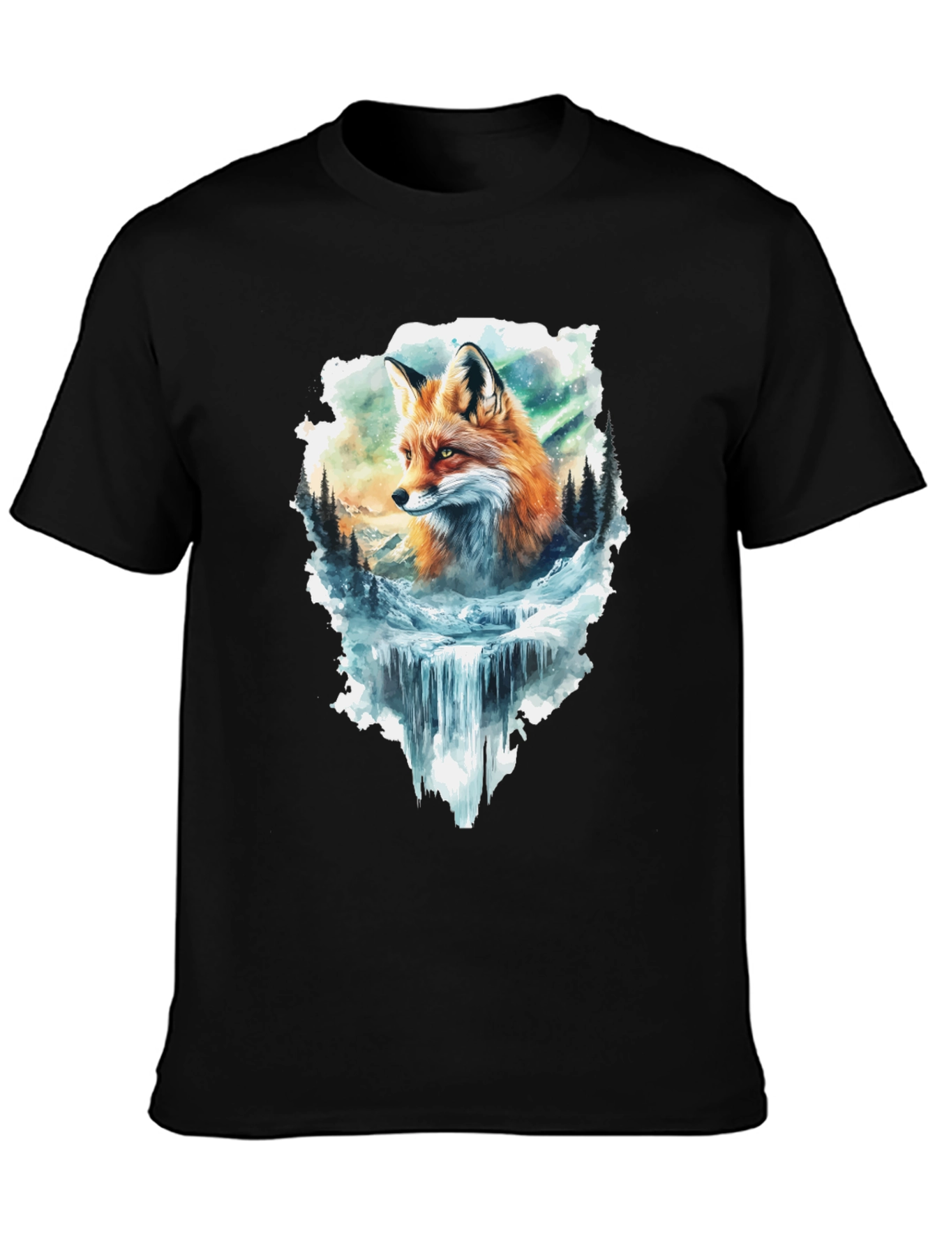 Fox & Waterfall Graphic Tee