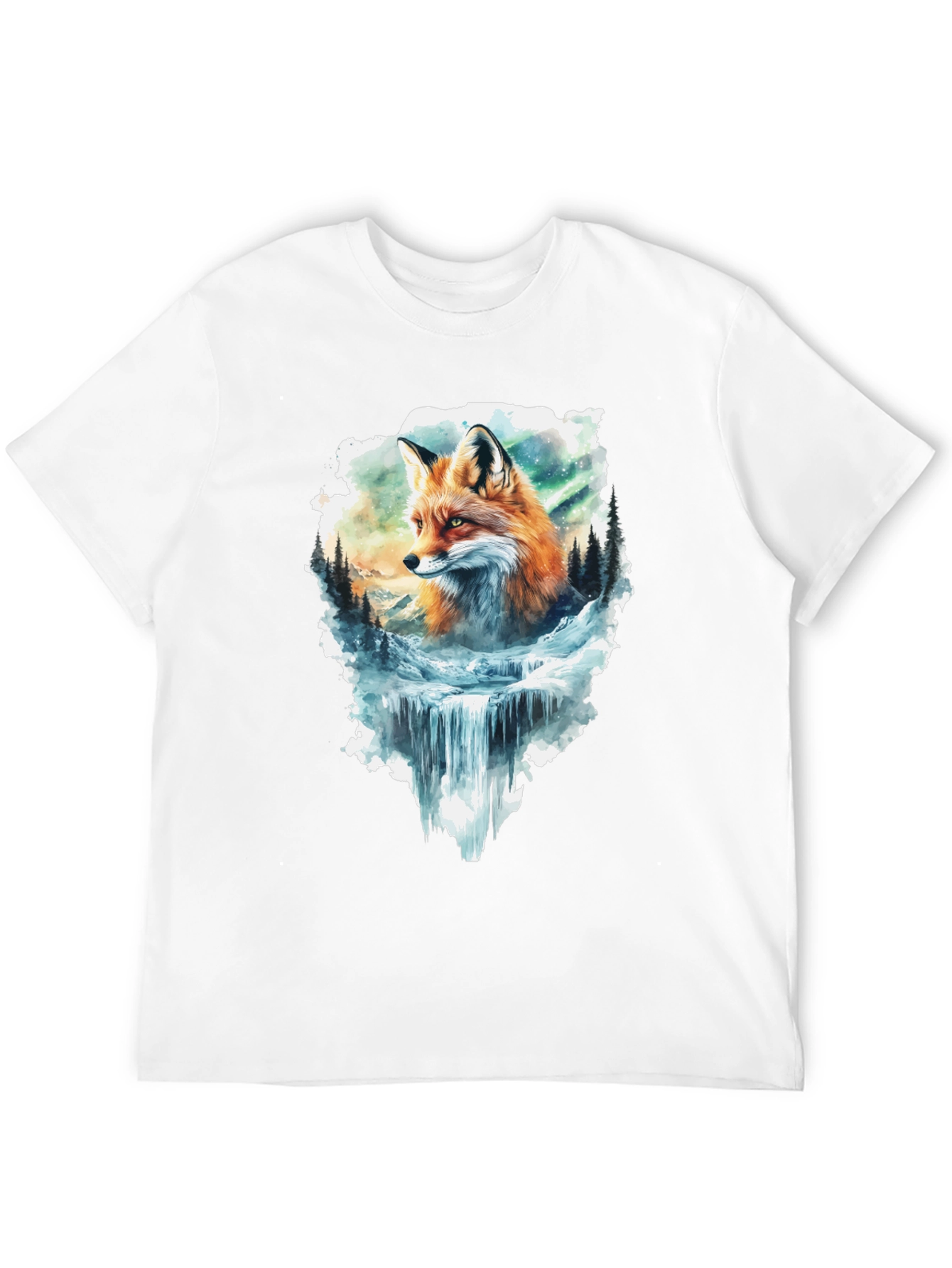 Fox & Waterfall Graphic Tee
