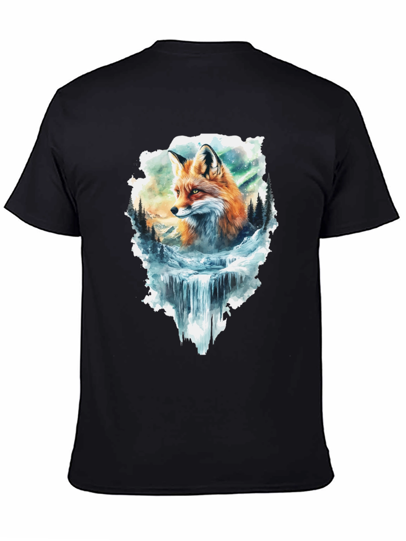 Fox & Waterfall Graphic Tee