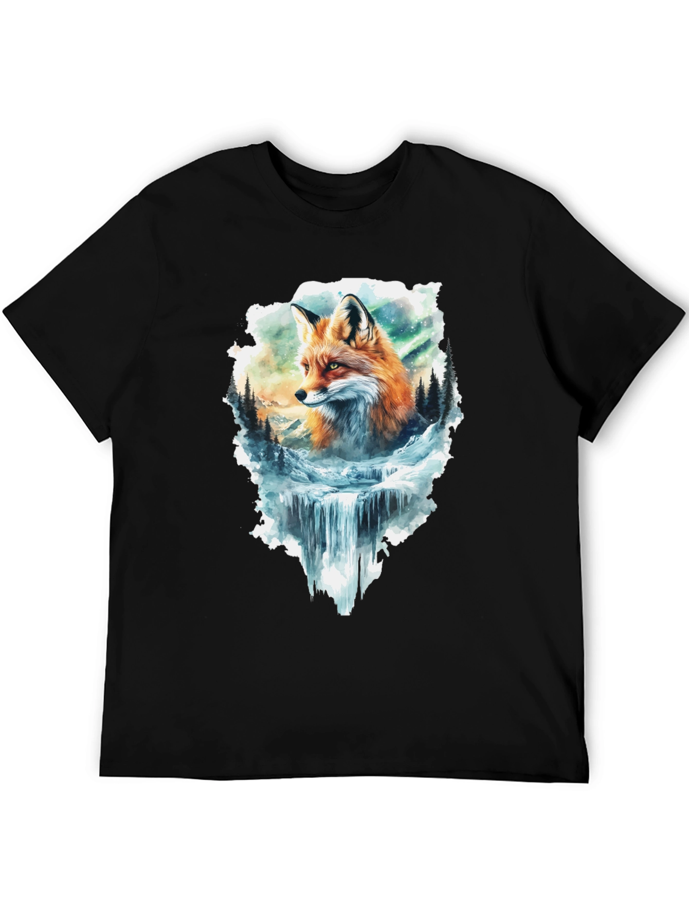 Fox & Waterfall Graphic Tee