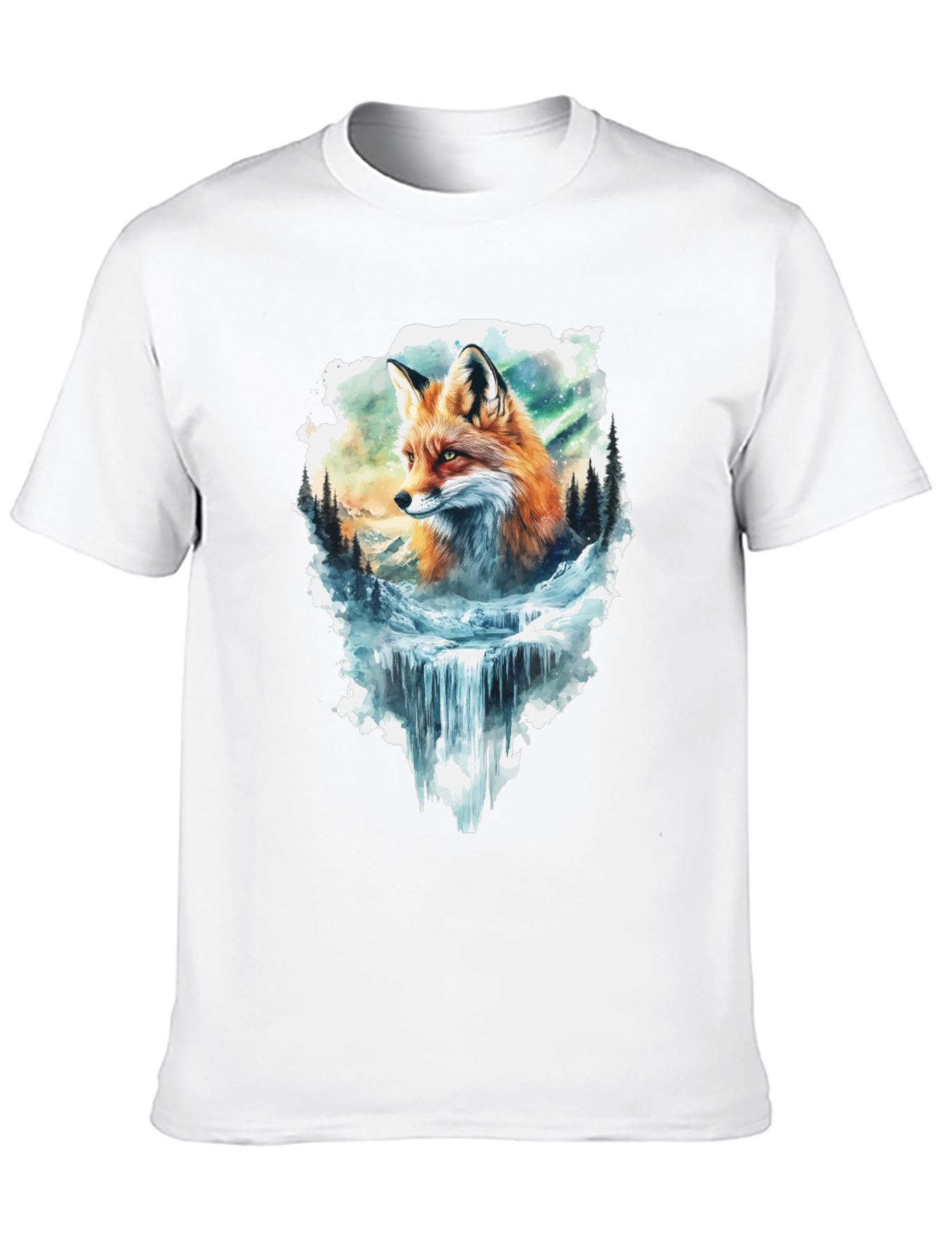 Fox & Waterfall Graphic Tee