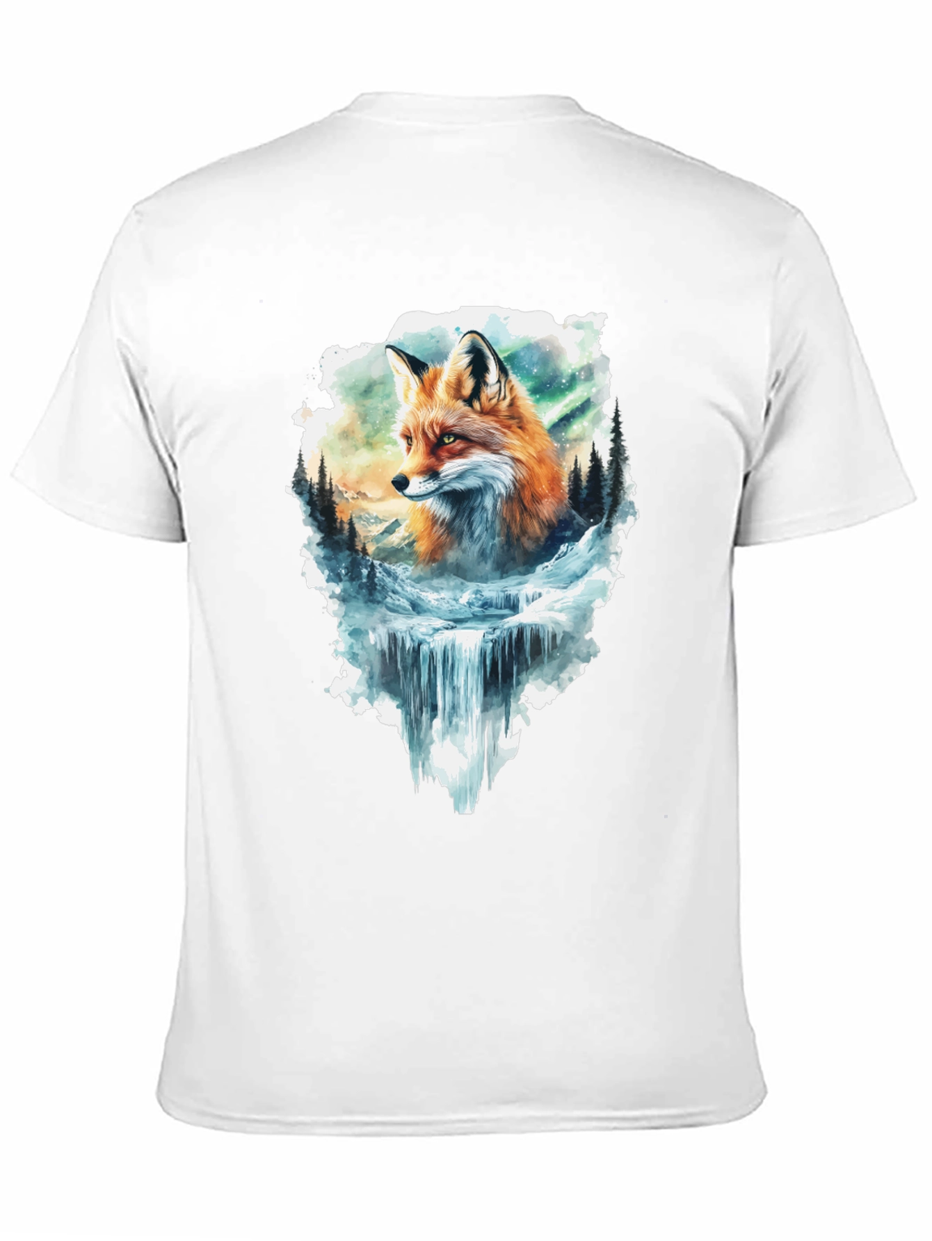 Fox & Waterfall Graphic Tee