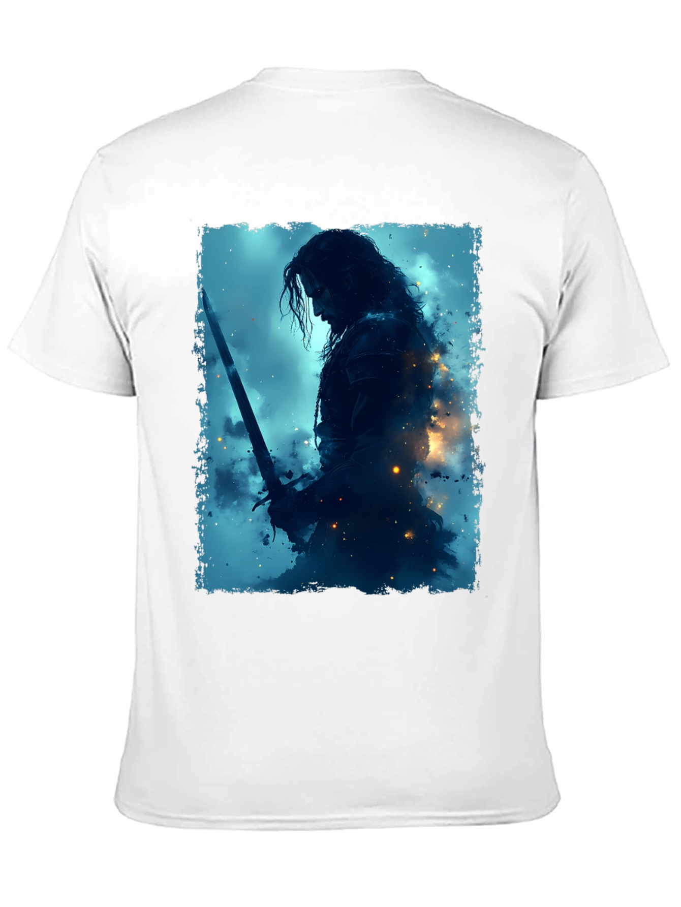 Warrior Graphic Tee - Black Crew Neck