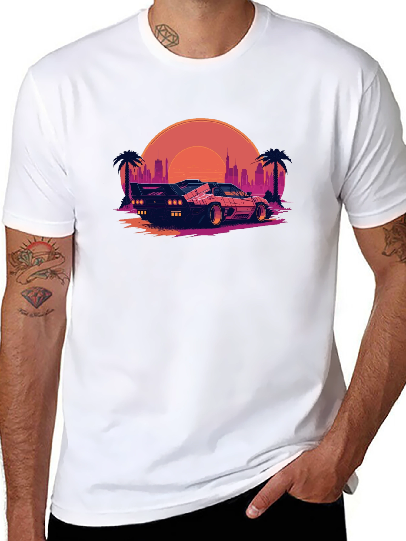 Retro Wave T-Shirt - Black