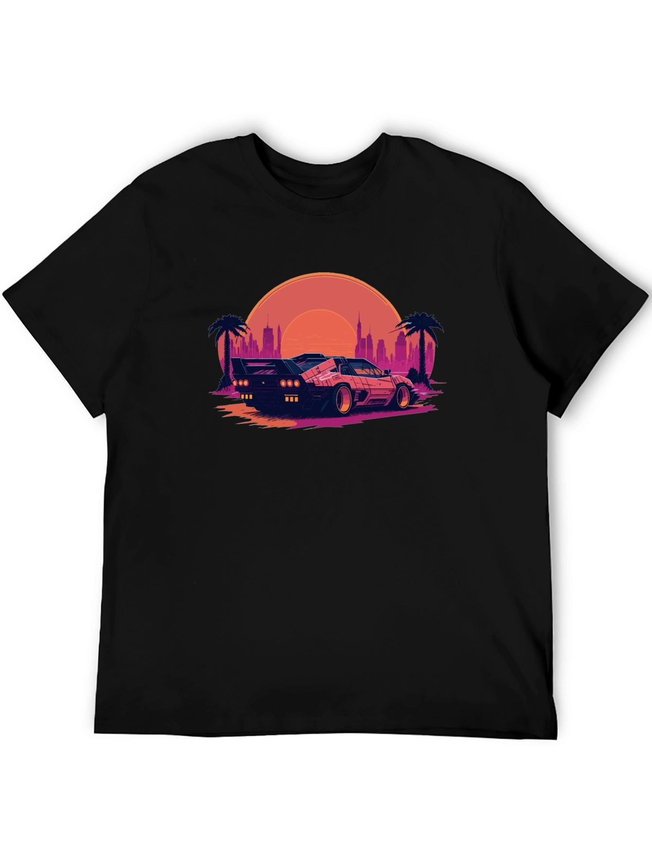 Retro Wave T-Shirt - Black
