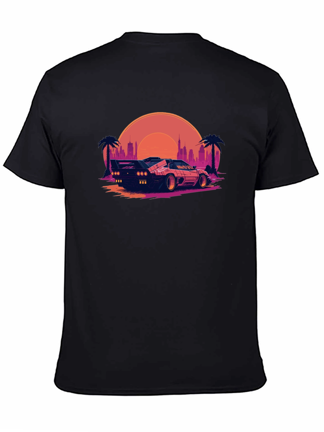Retro Wave T-Shirt - Black