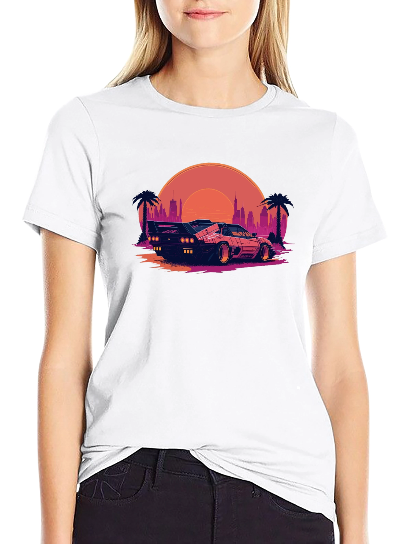 Retro Wave T-Shirt - Black