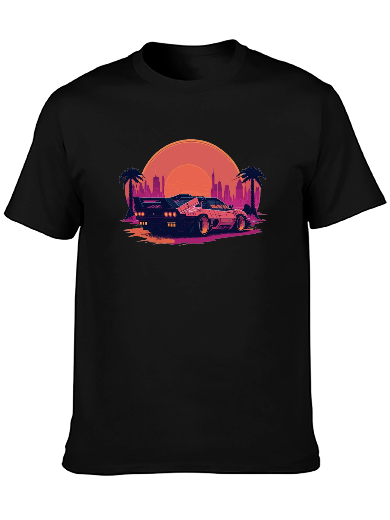 Retro Wave T-Shirt - Black