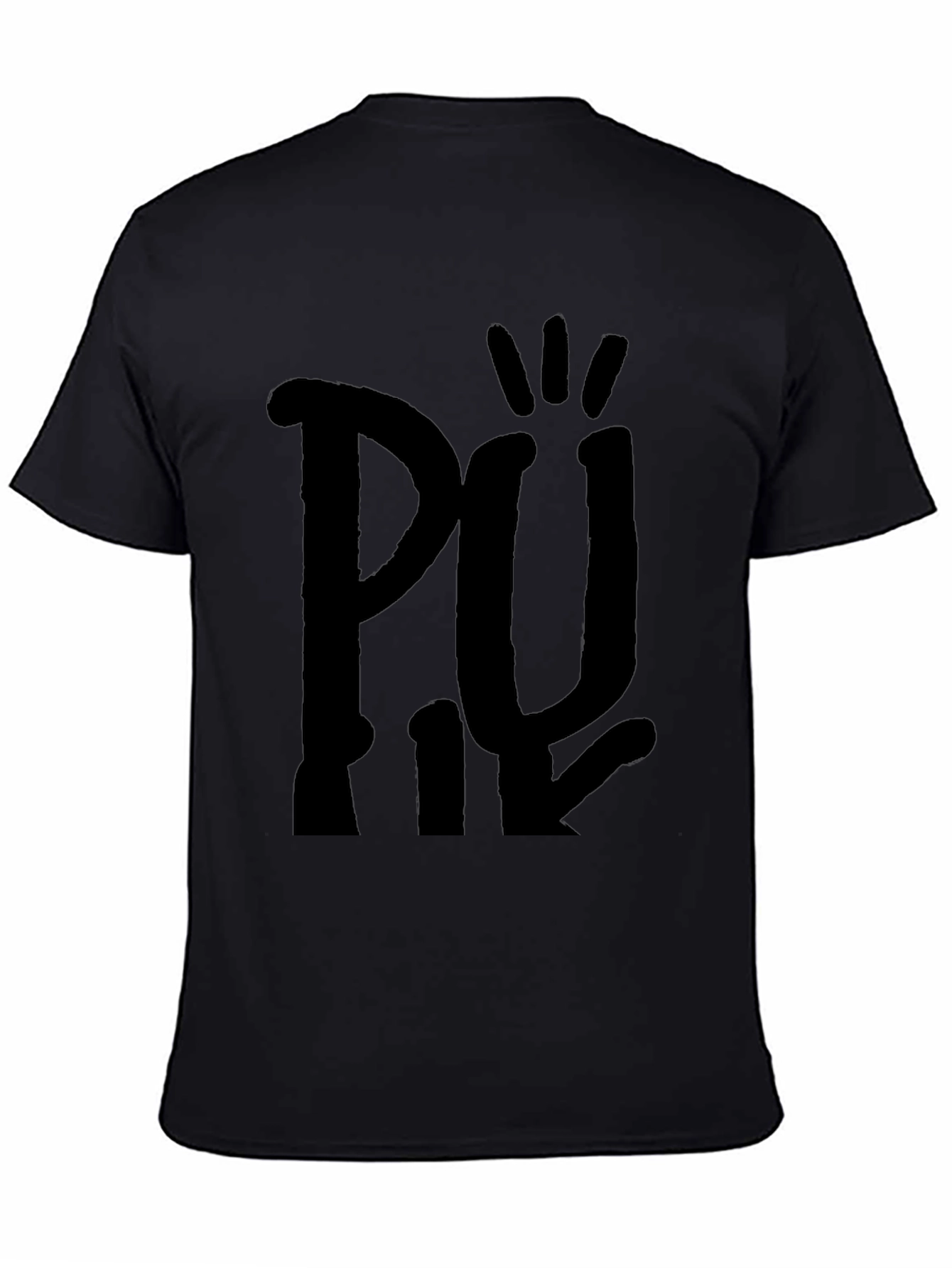 Black Graphic Tee - Unique Design